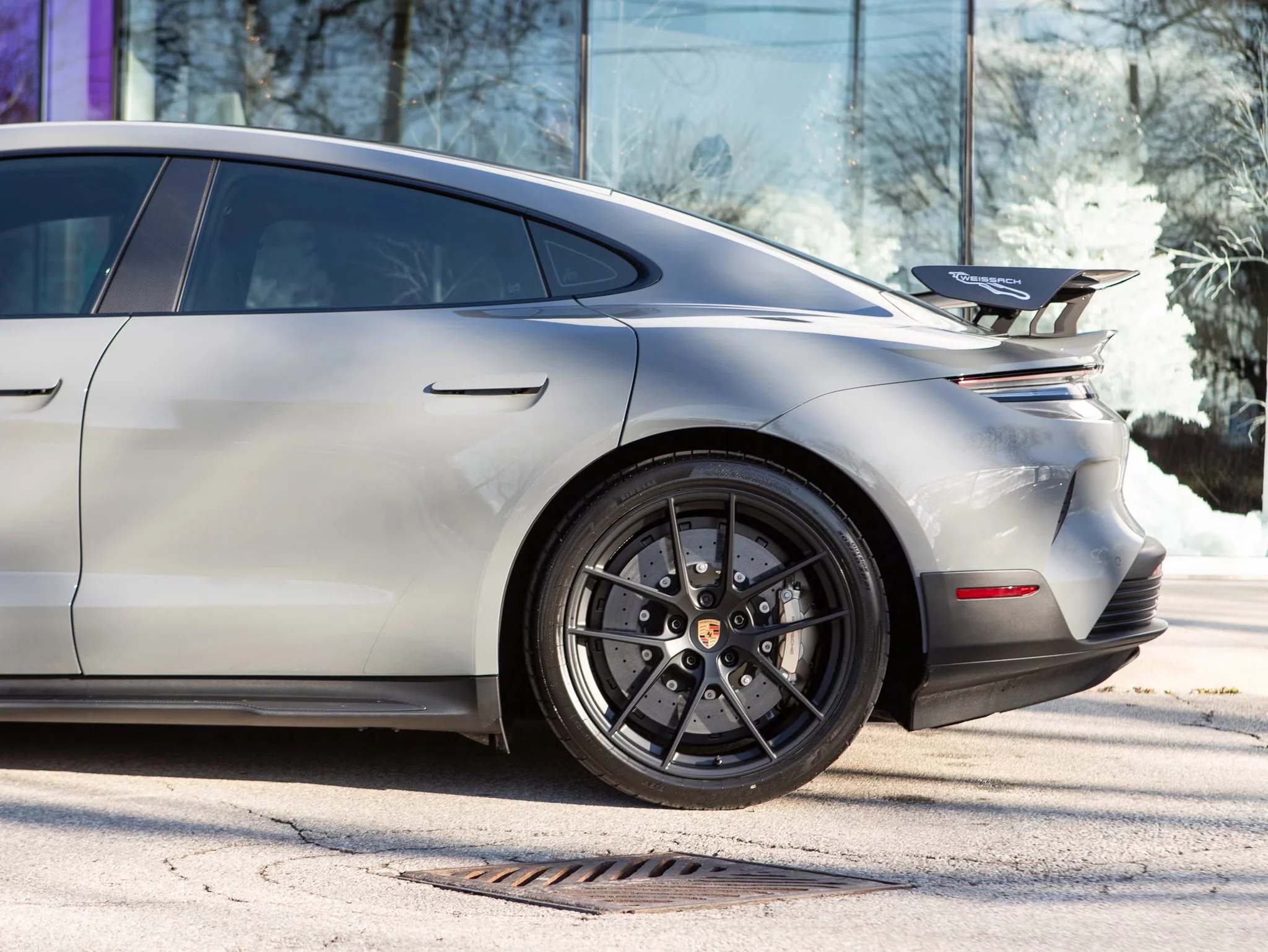 China Grey Porsche Taycan