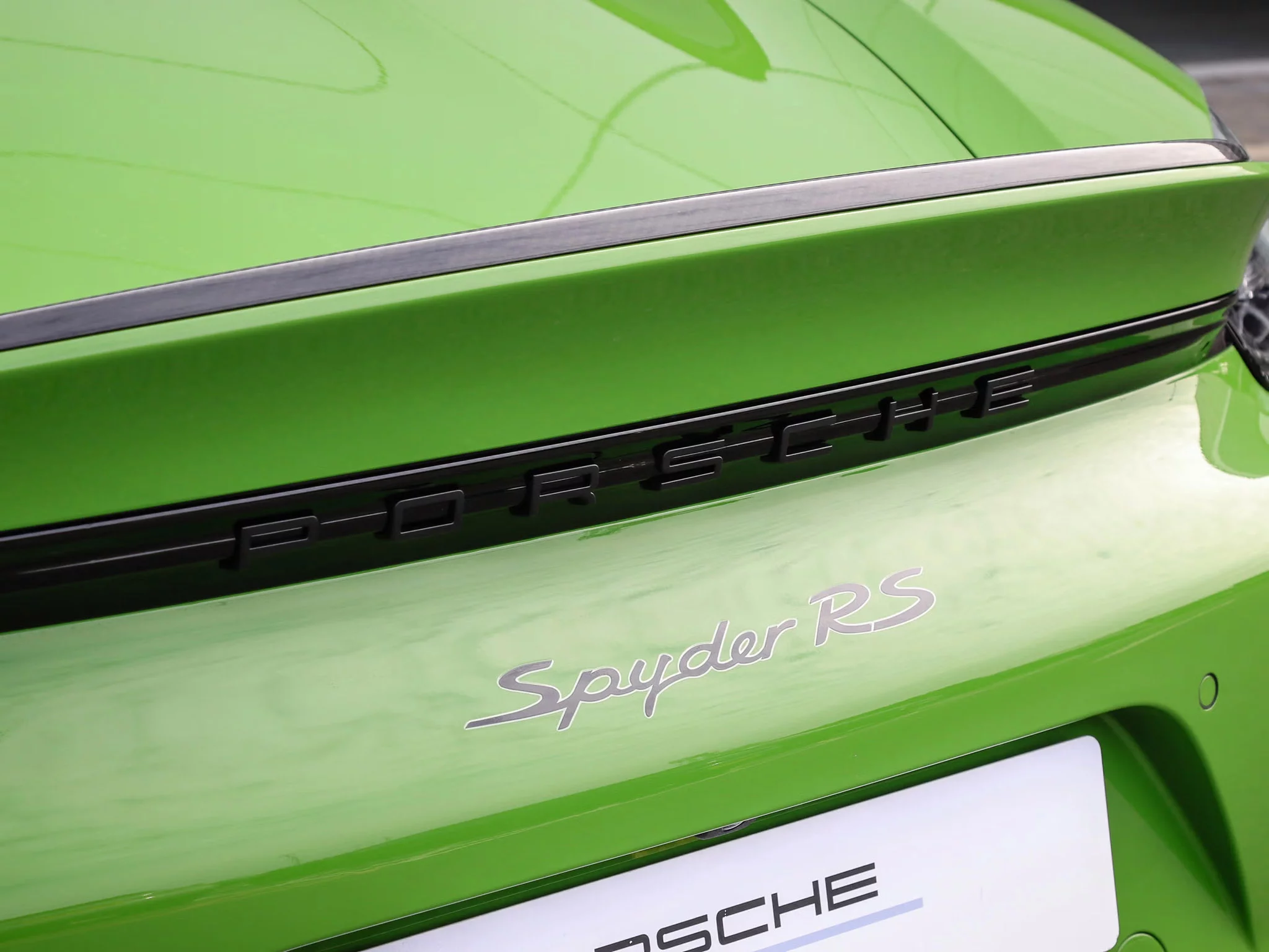 Willow Green Porsche 718 Spyder RS