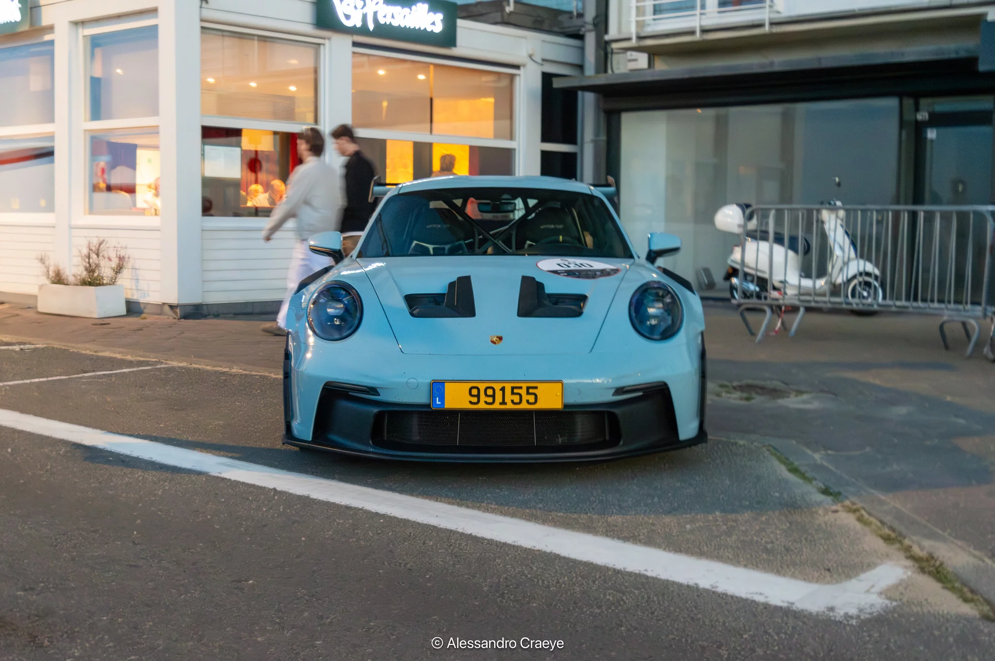 Meissen Blue Porsche 911 GT3 RS