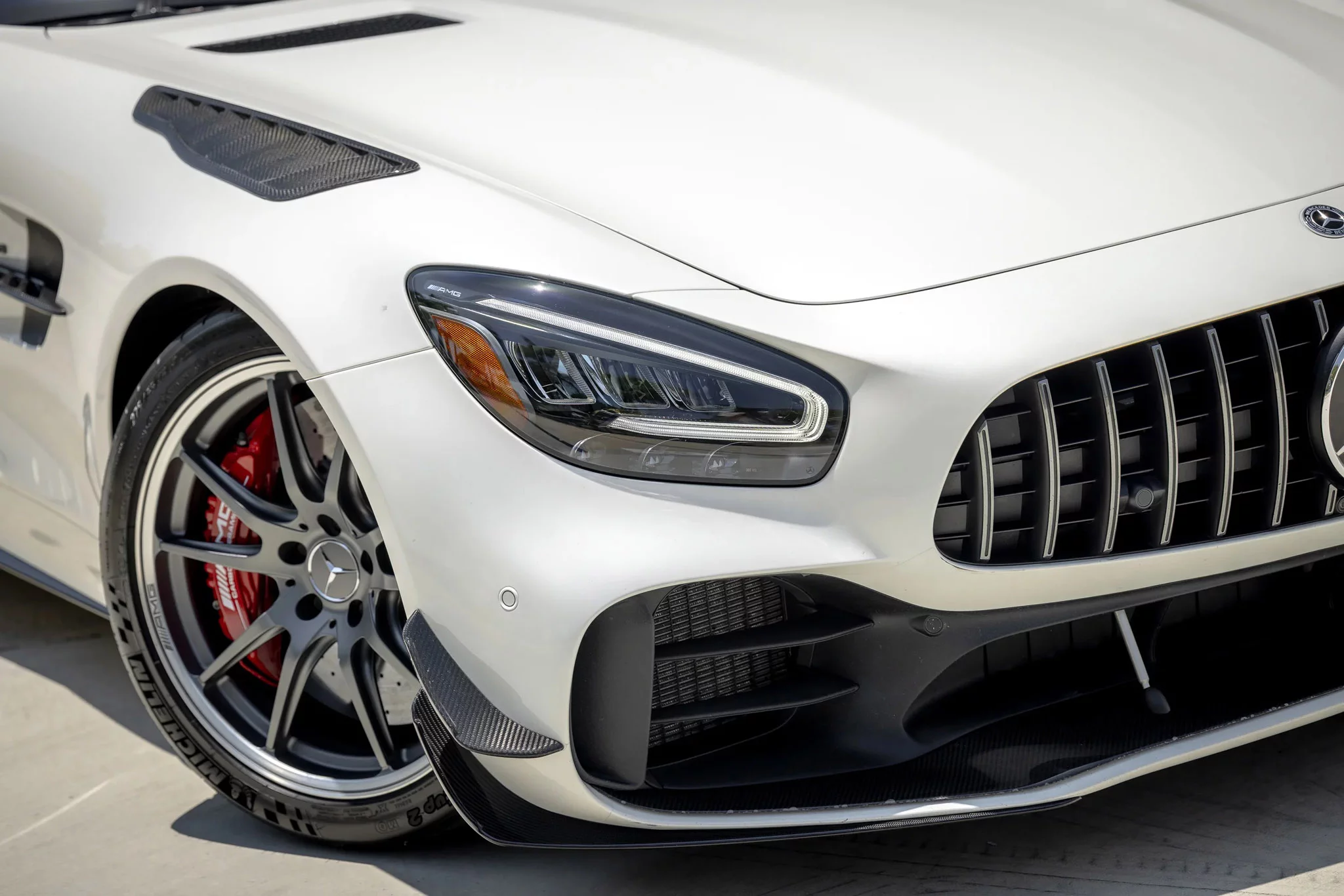 Diamond White Mercedes-AMG GT