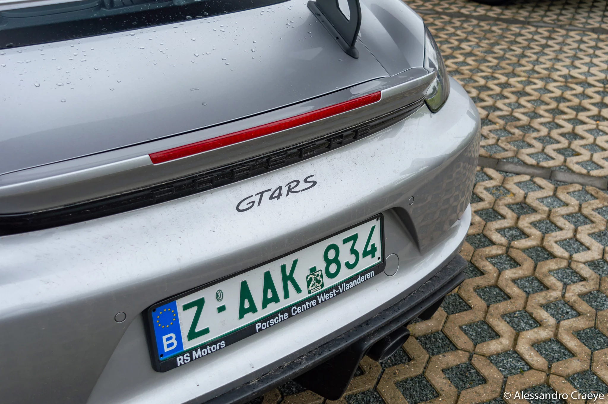 GT Silver Metallic Porsche 718 Cayman GT4 RS