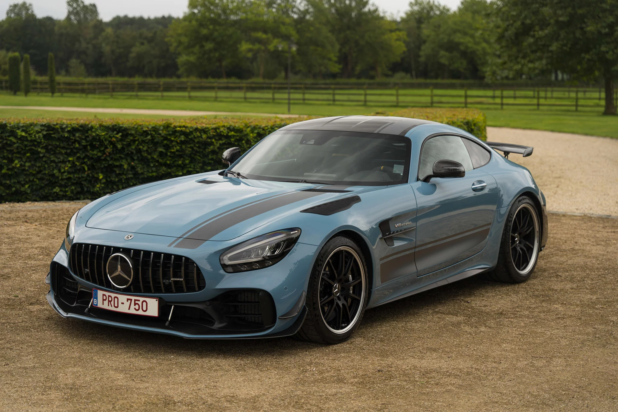 China Blue Mercedes-AMG GT