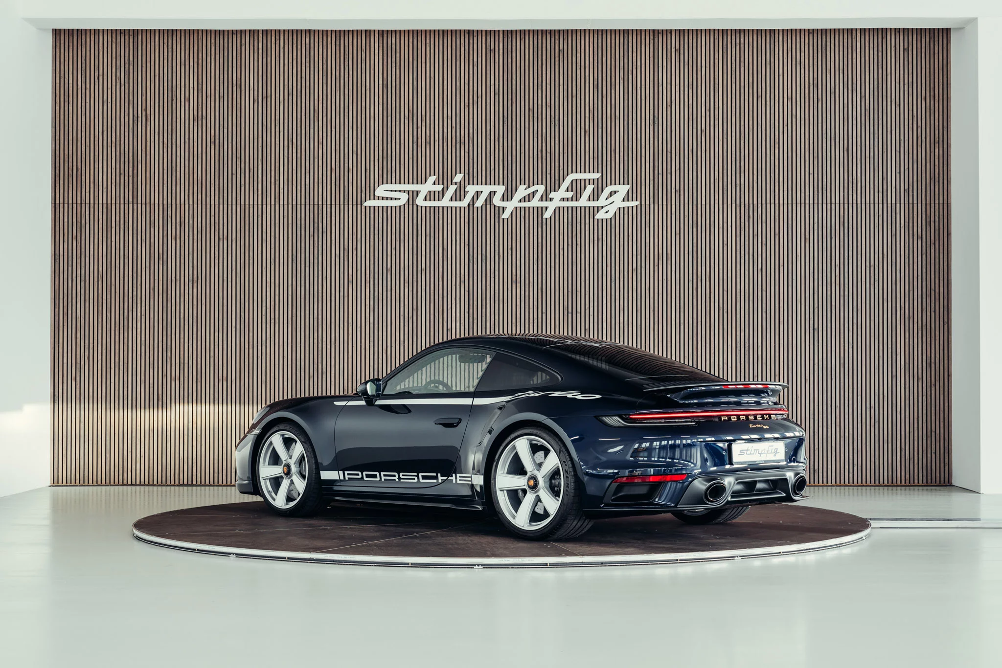 Ocean Blue Metallic Porsche 911 Turbo