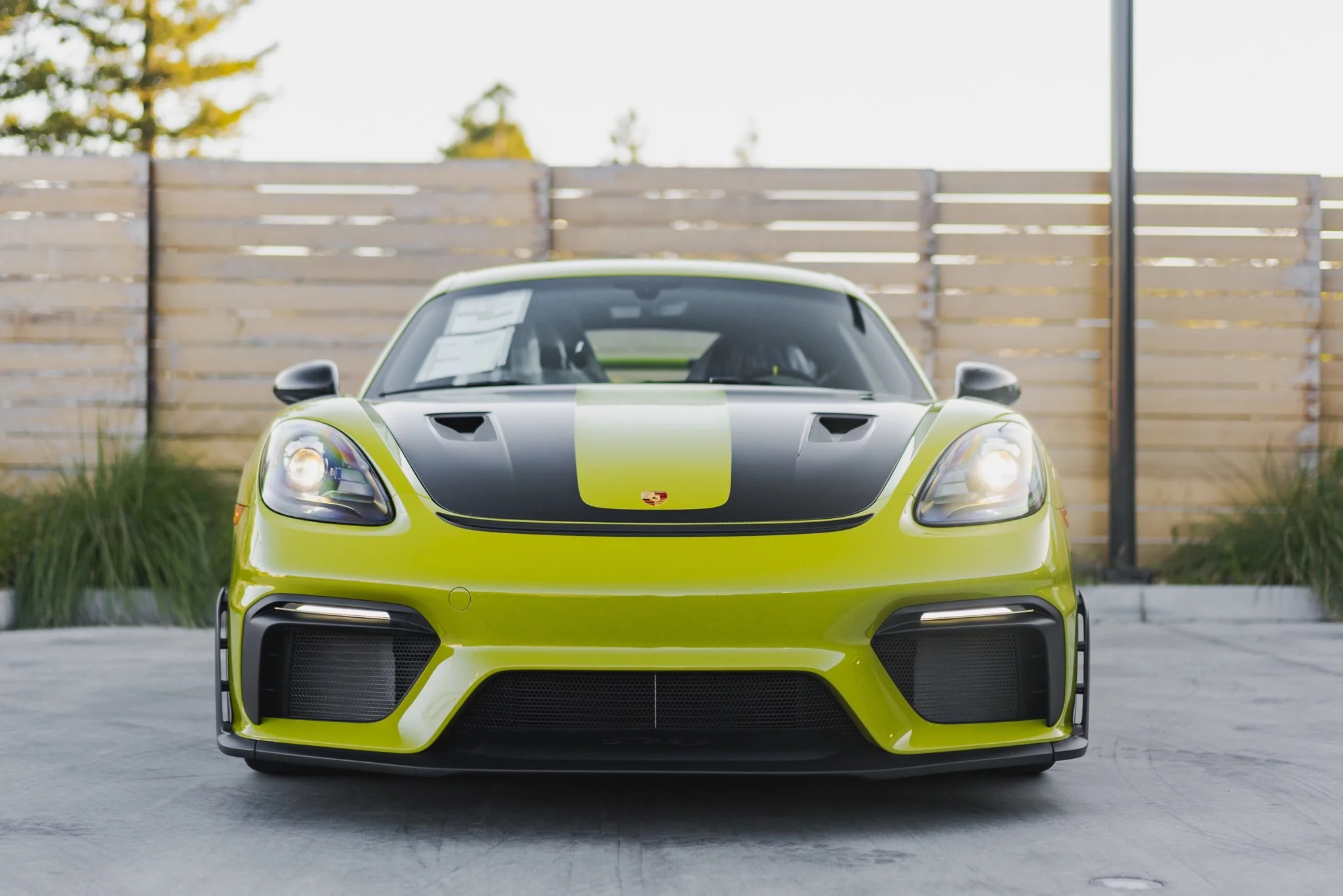 Linden Green Porsche 718 Cayman GT4 RS