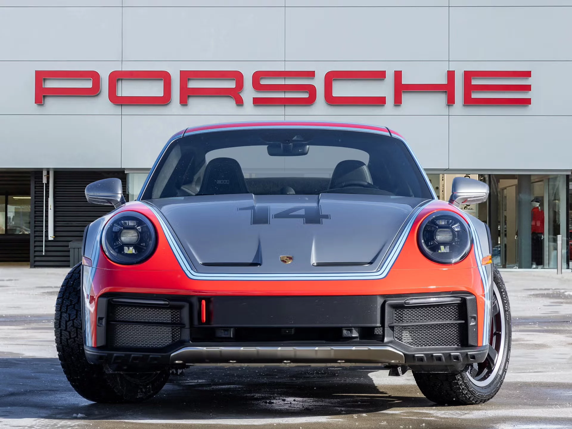 GT Silver Metallic Porsche 911 Dakar