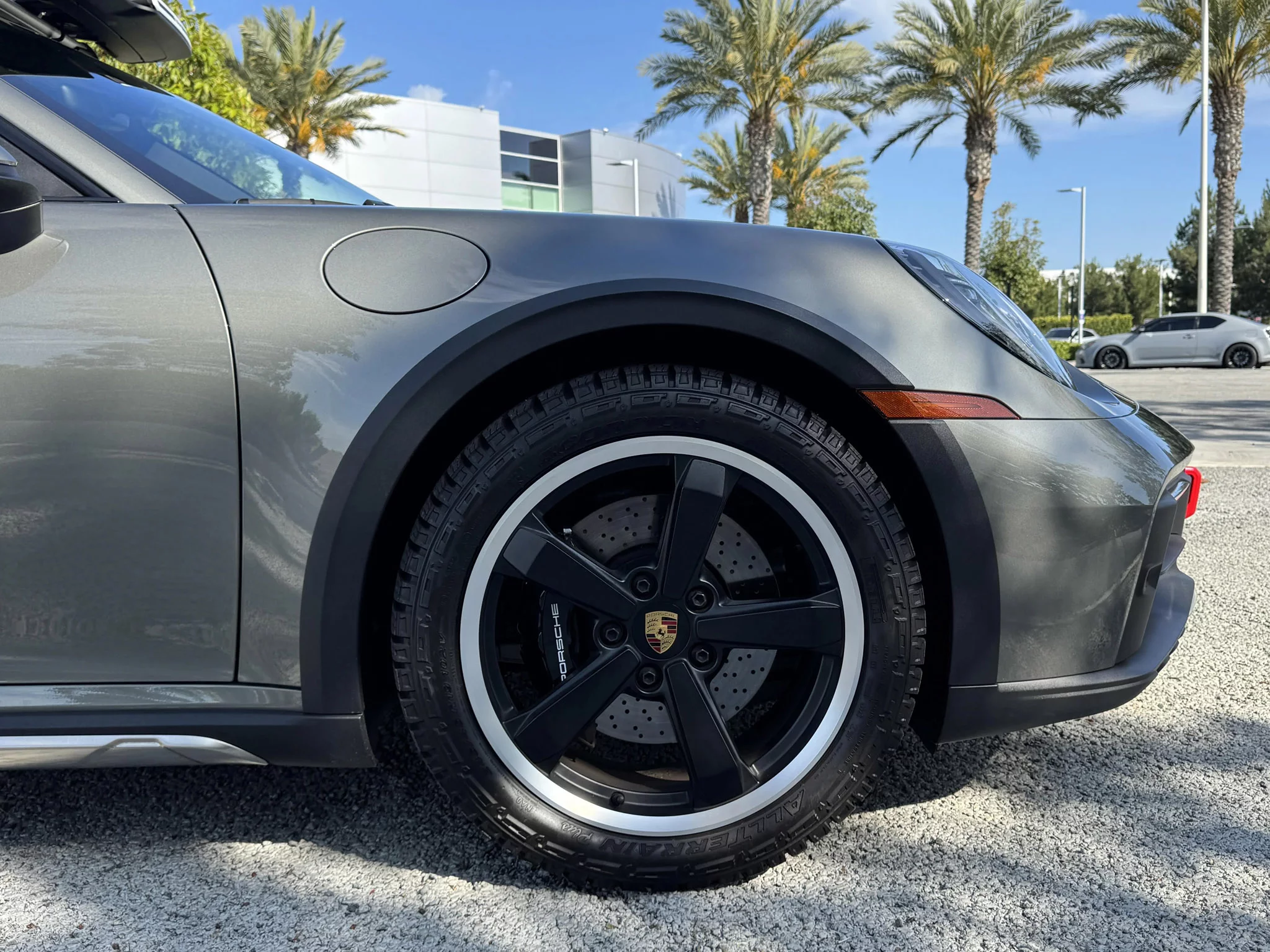 Granite Green Metallic Porsche 911 Dakar
