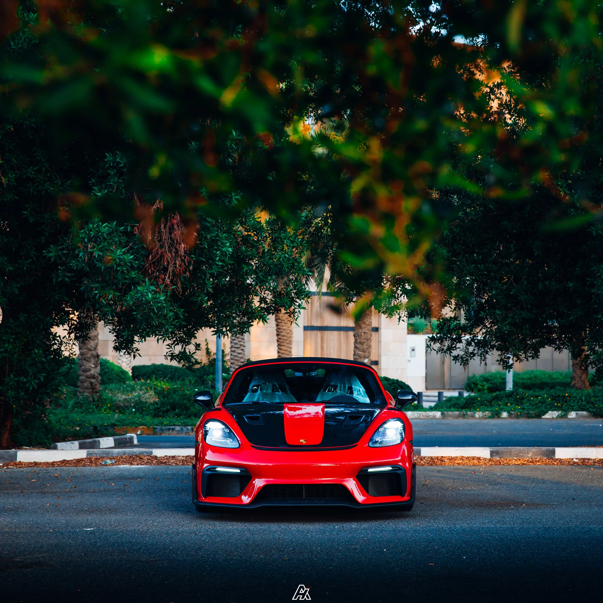 Guards Red Porsche 718 Spyder RS