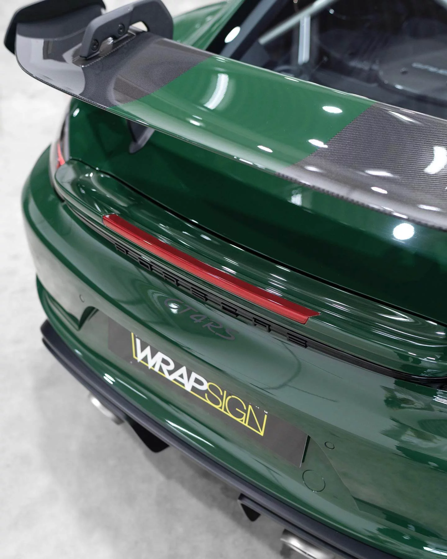 British Racing Green Porsche 718 Cayman GT4 RS