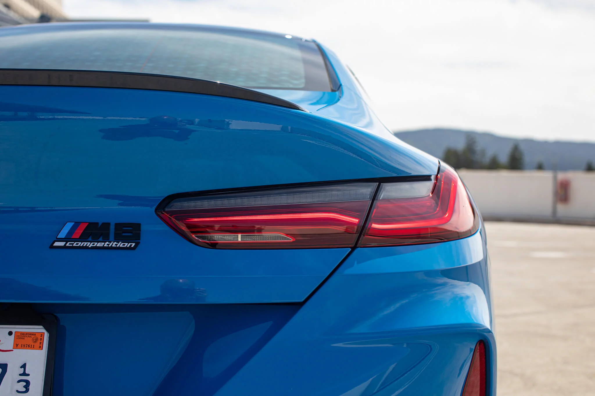 Pure Blue BMW M8