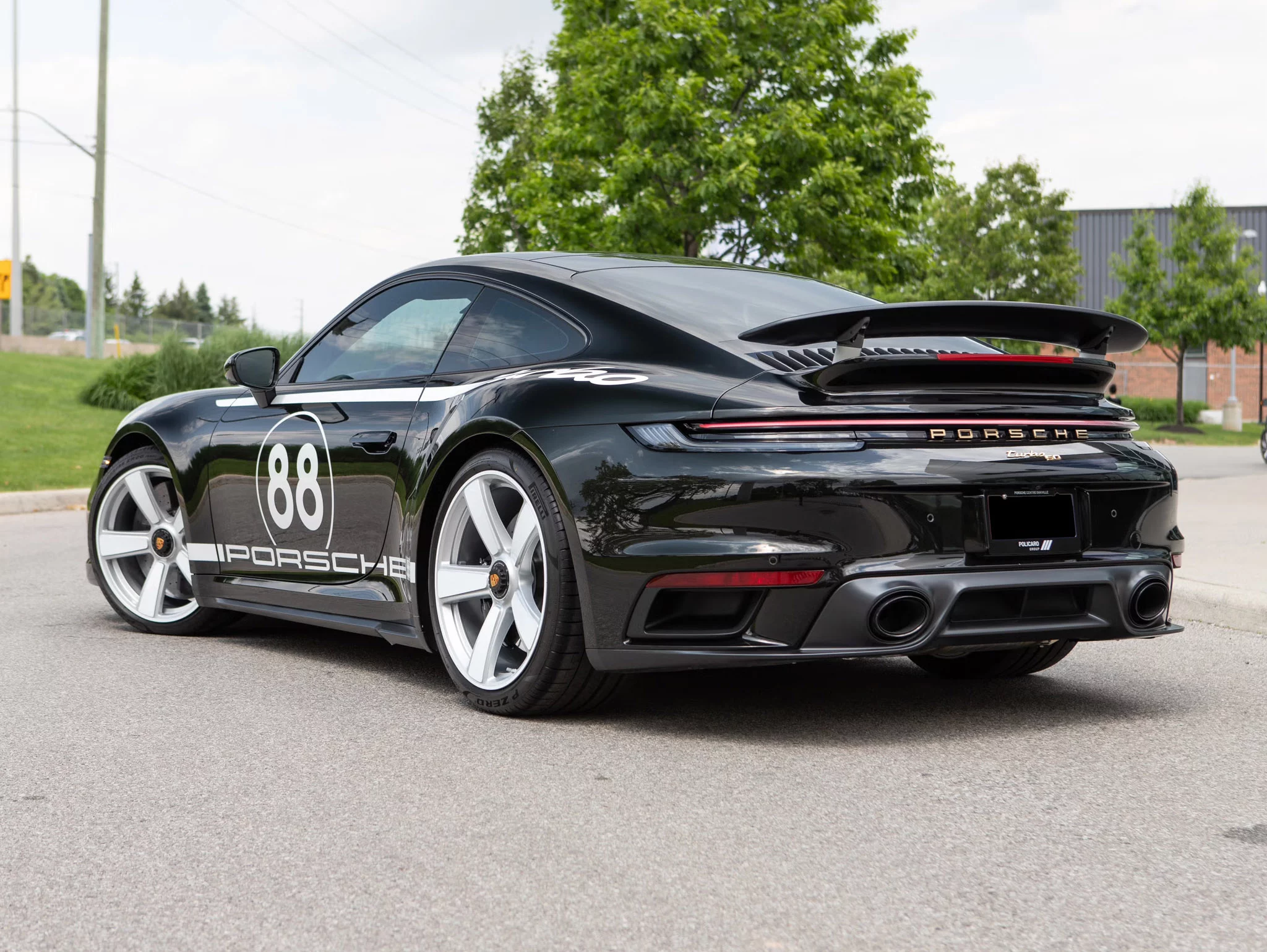 Dark Olive Metallic Porsche 911 Turbo