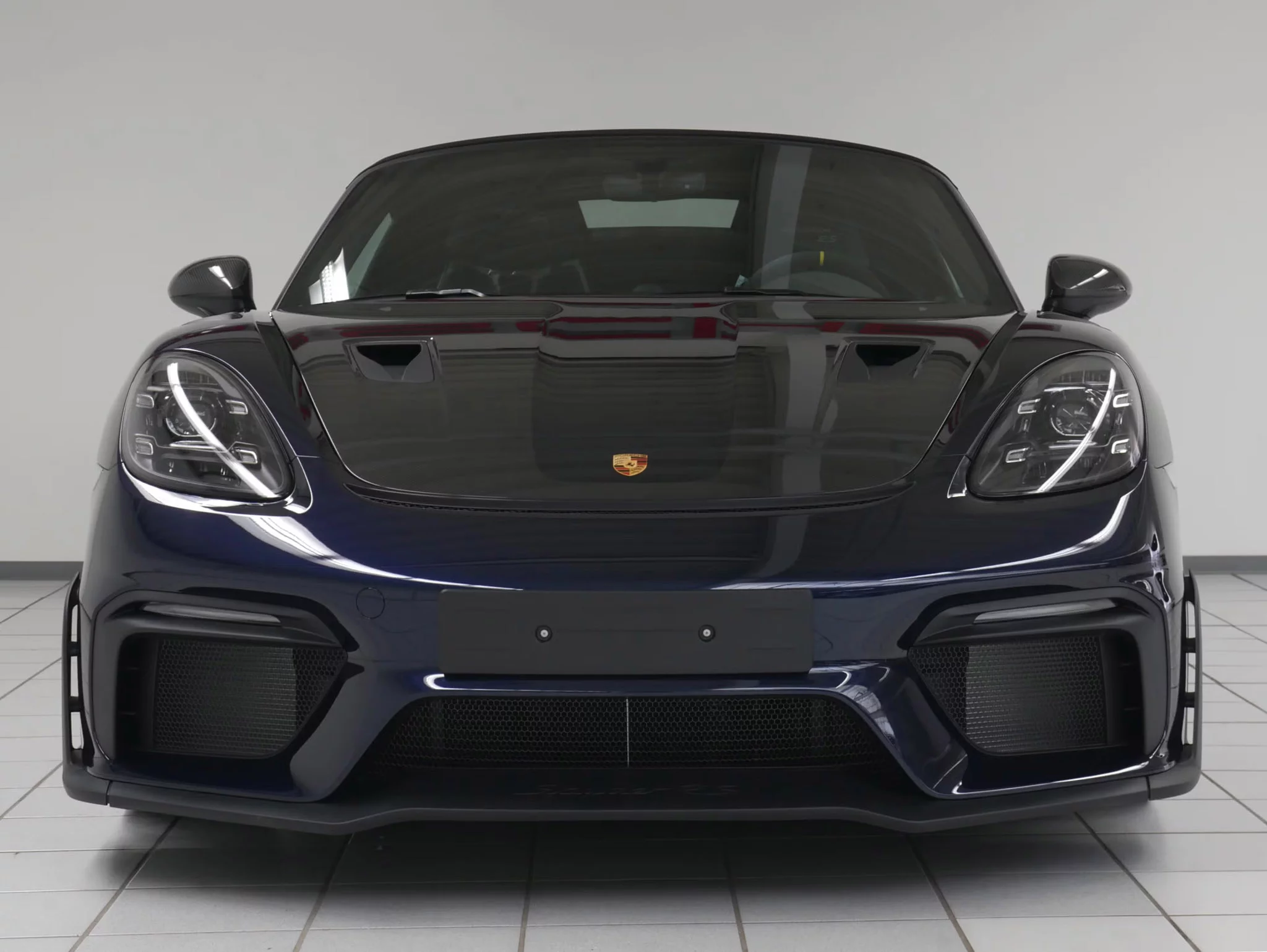 Night Blue Metallic Porsche 718 Spyder RS