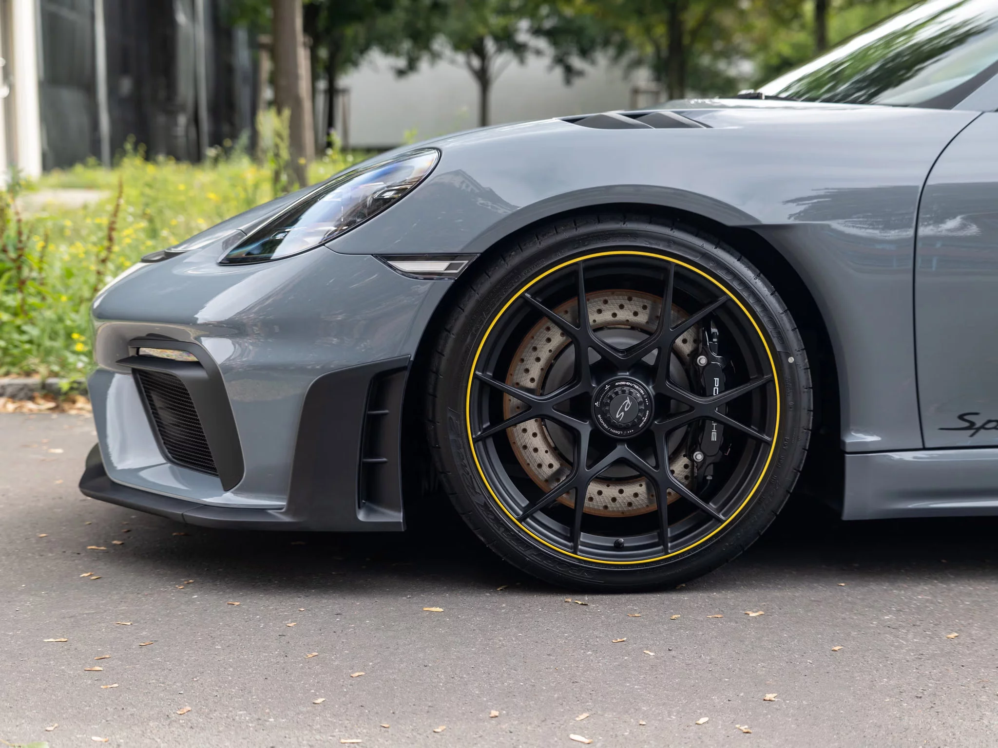 Arctic Grey Porsche 718 Spyder RS