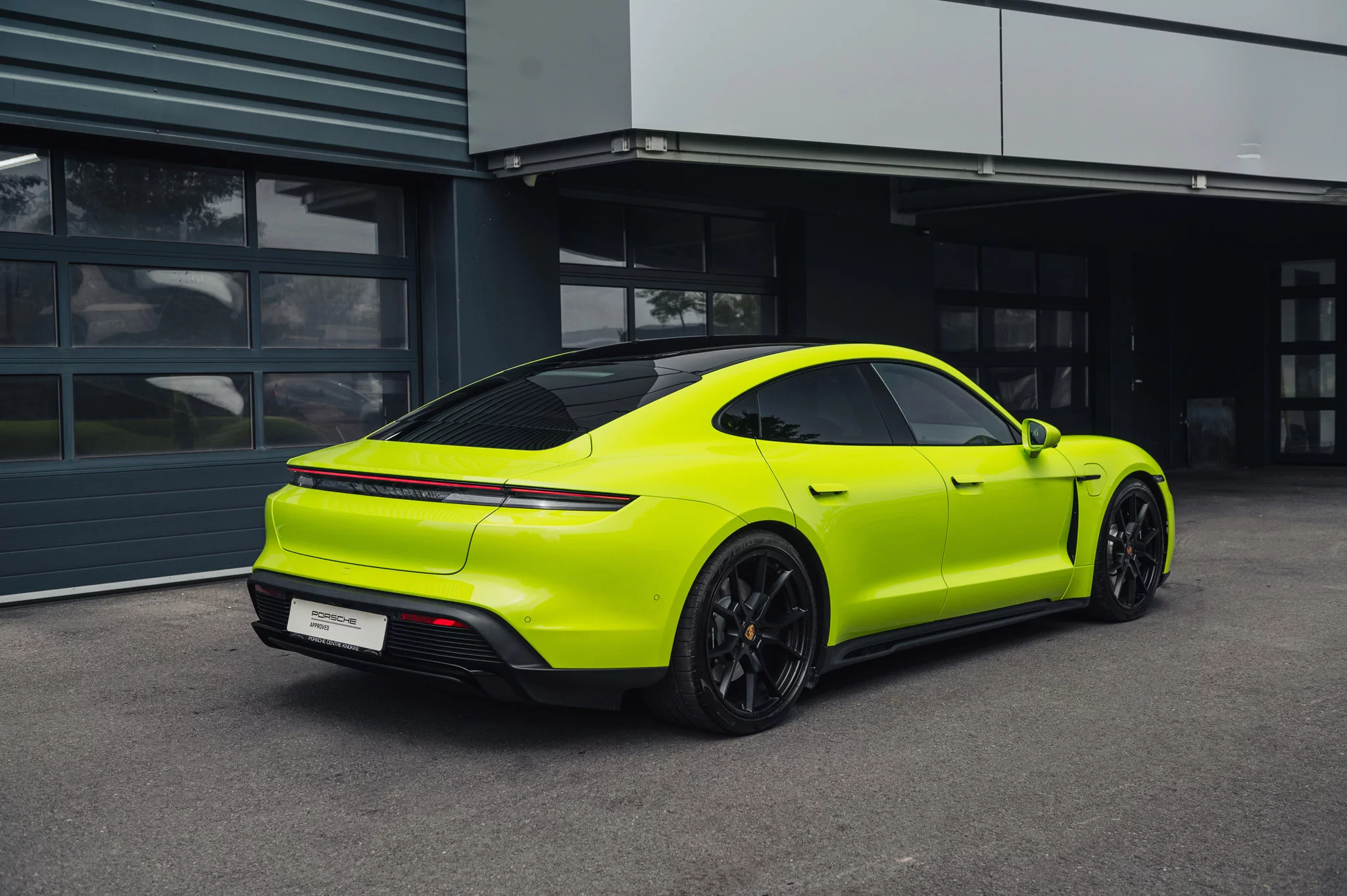 Acid Green Porsche Taycan