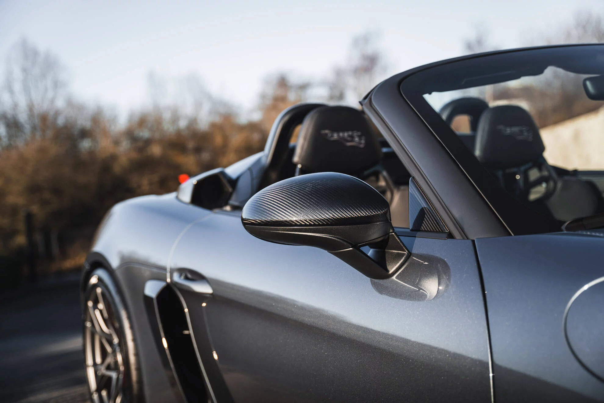 Vanadium Grey Metallic Porsche 718 Spyder RS