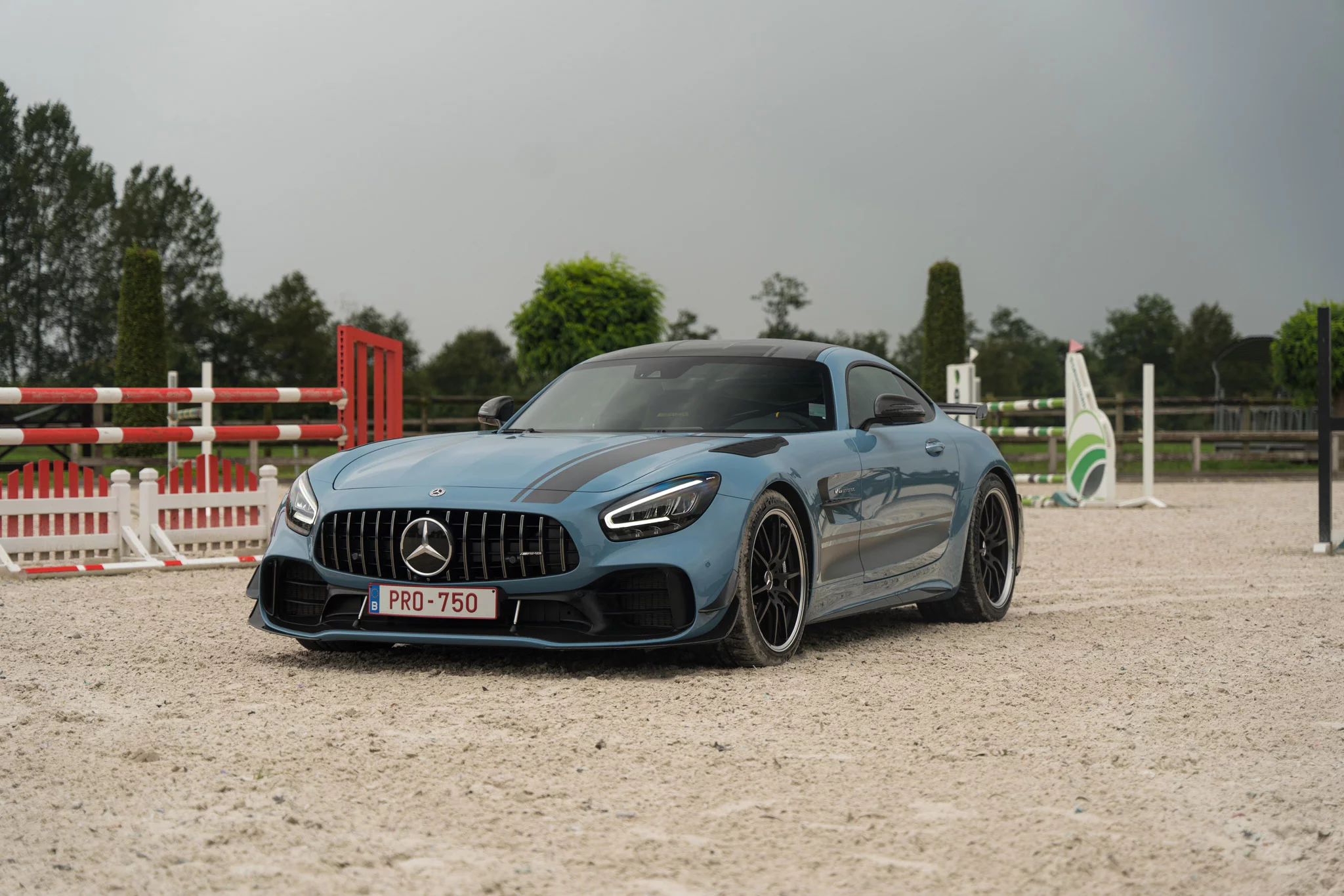 China Blue Mercedes-AMG GT