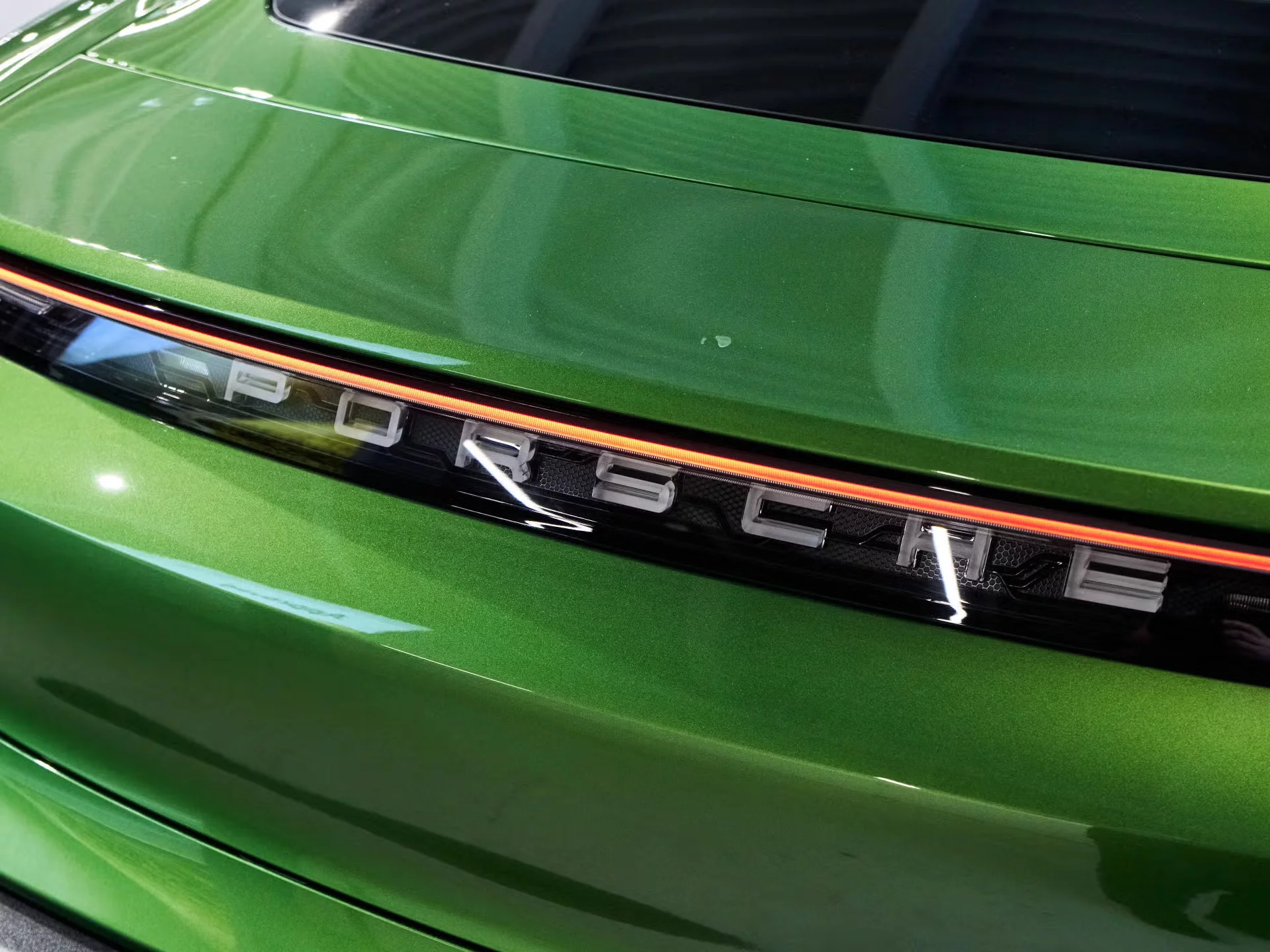 Mamba Green Porsche Taycan