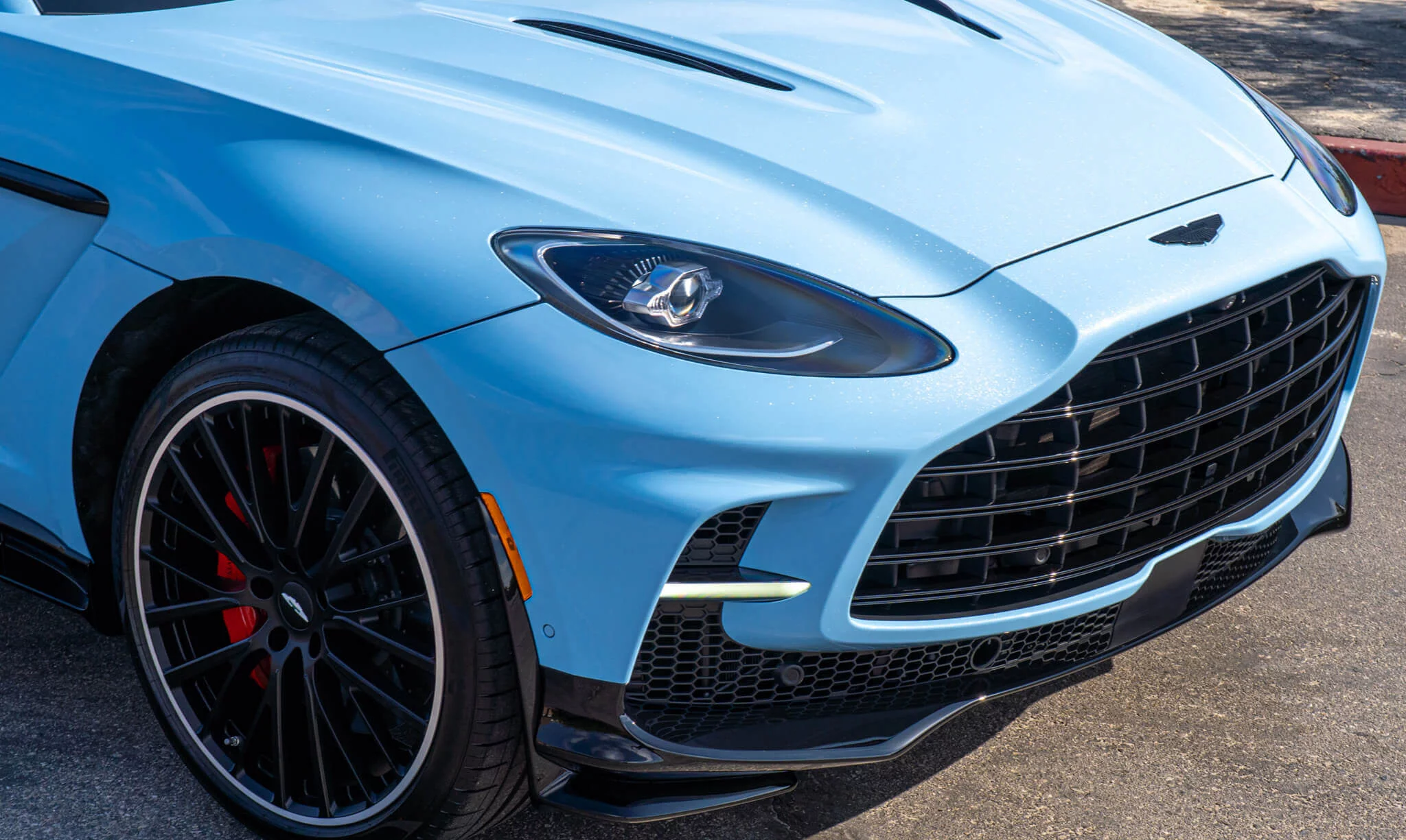 Frosted Glass Blue Aston Martin DBX