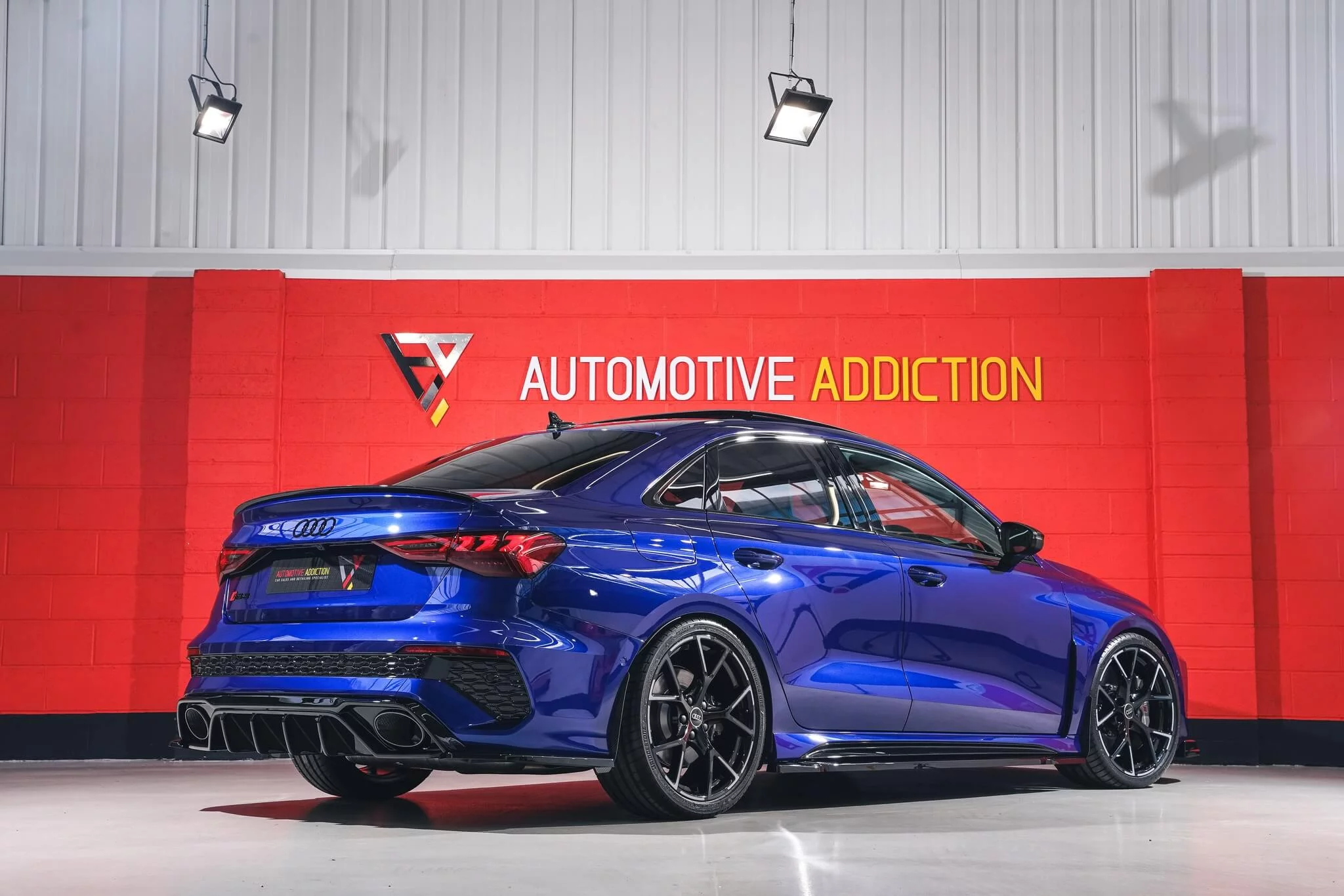 San Marino Blue Audi RS3