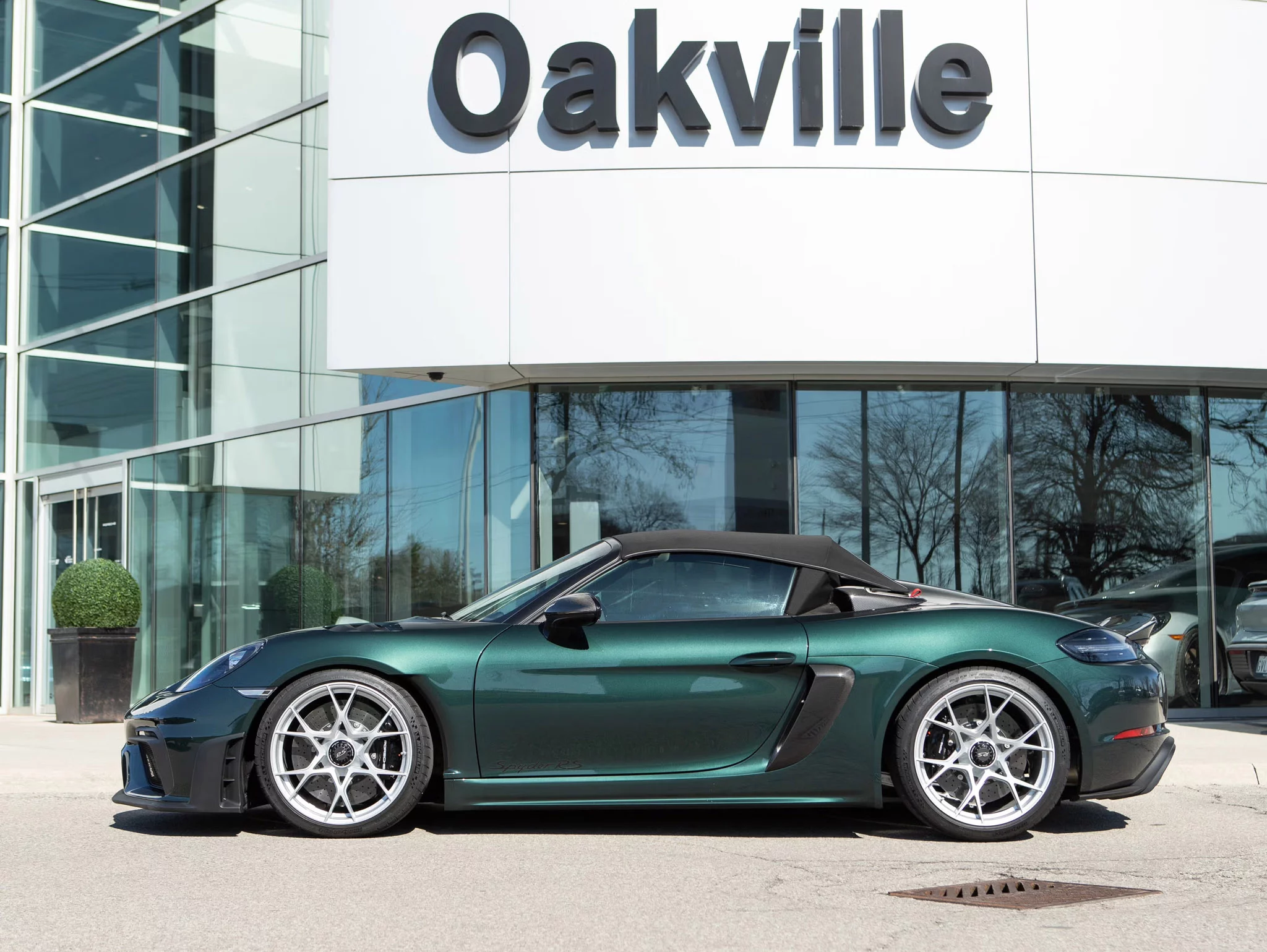Forest Green Metallic Porsche 718 Spyder RS