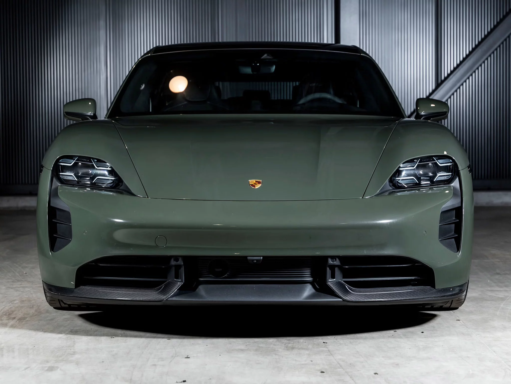 Black Olive Porsche Taycan