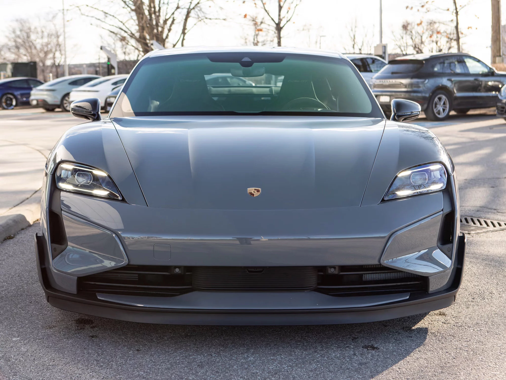 China Grey Porsche Taycan