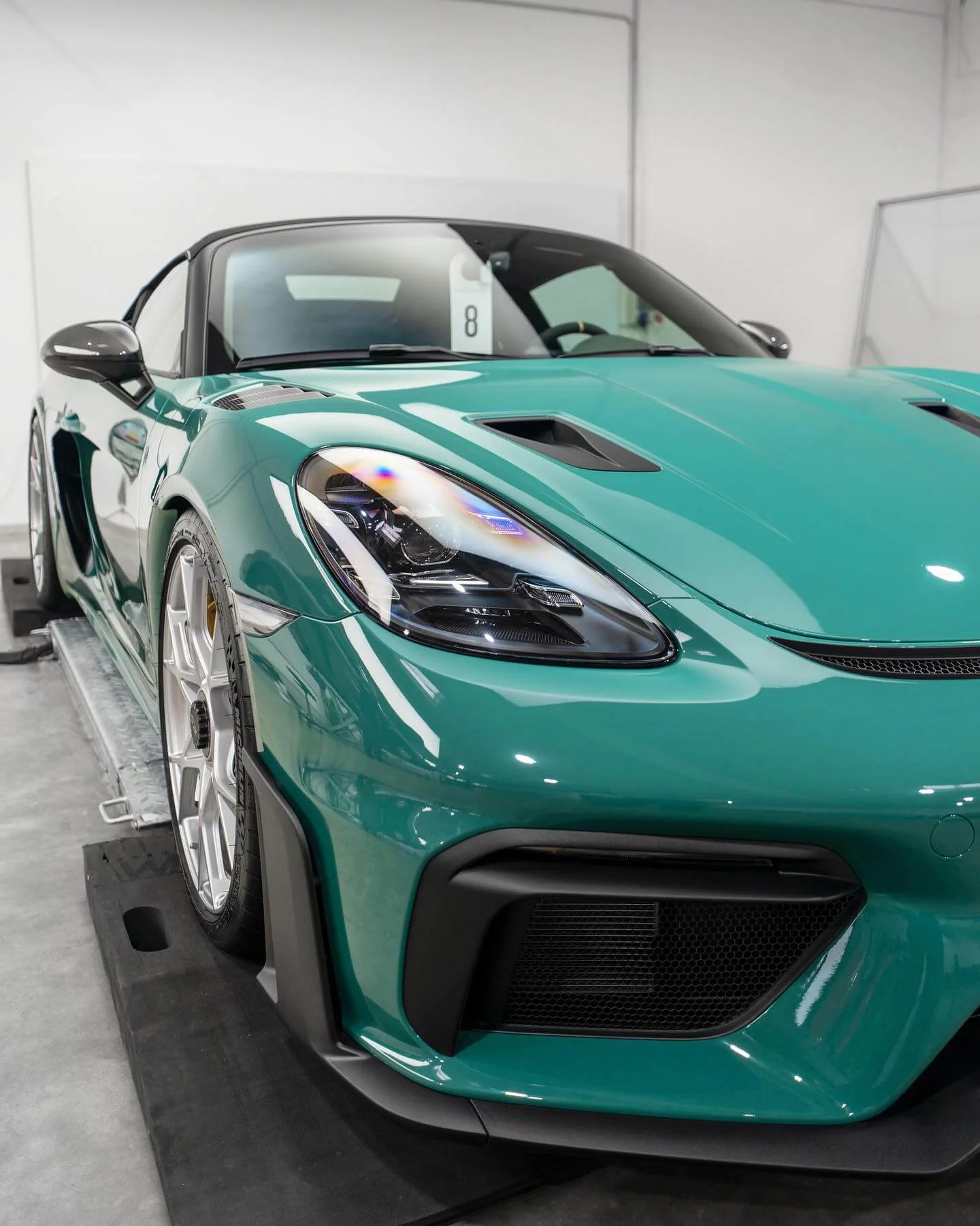 Smyrna Green Porsche 718 Spyder RS