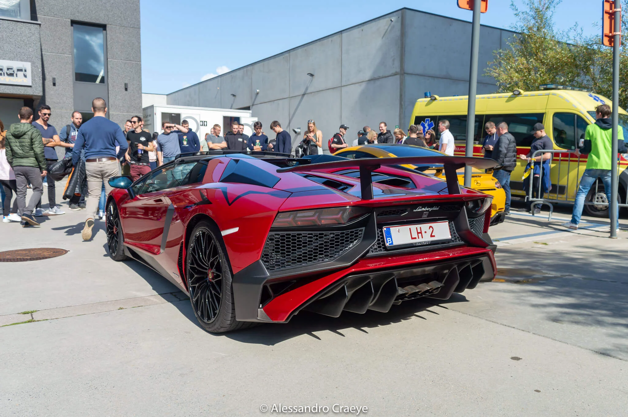 Rosso Bia Lamborghini Aventador
