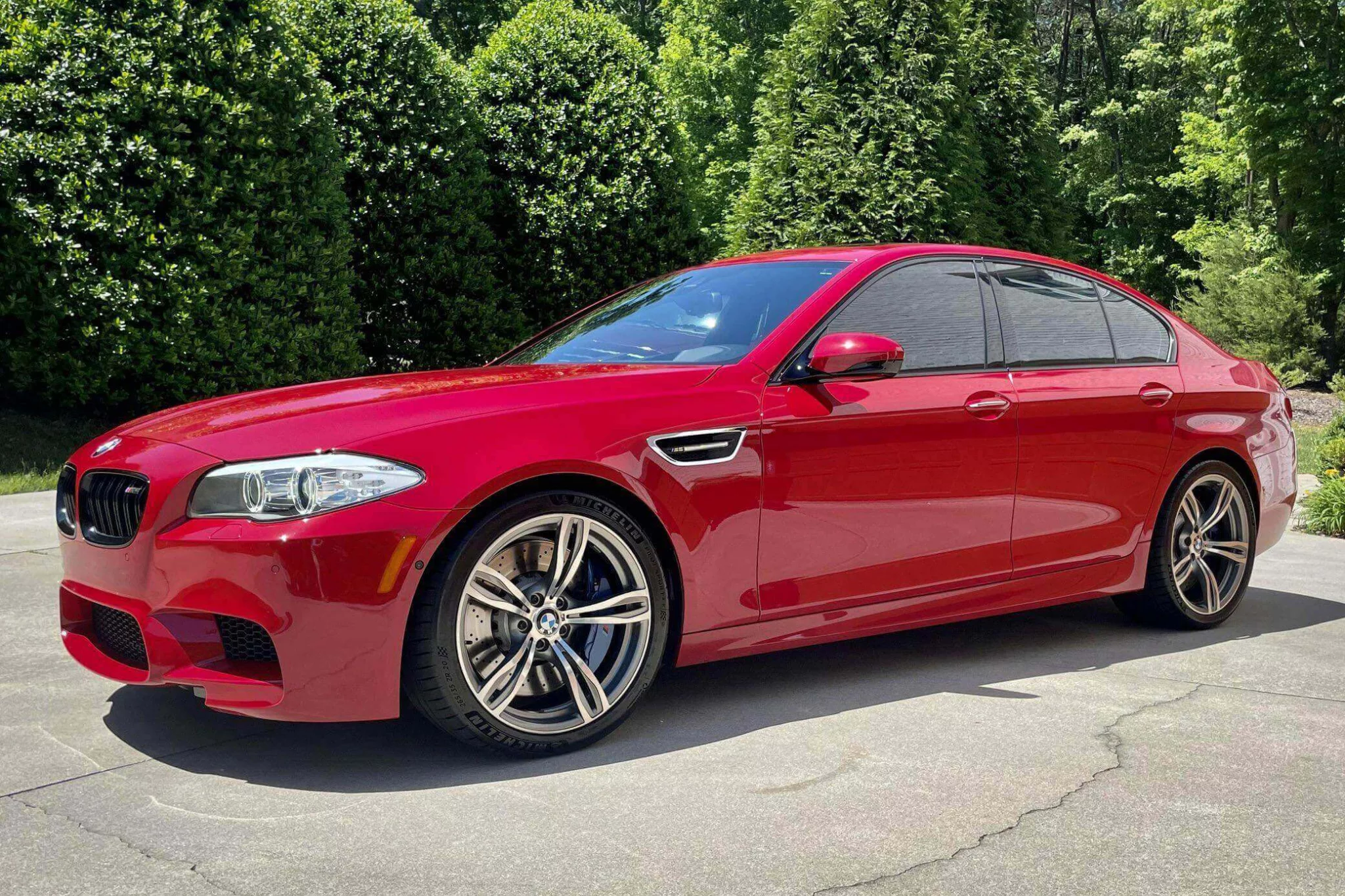 Crimson Red BMW M5