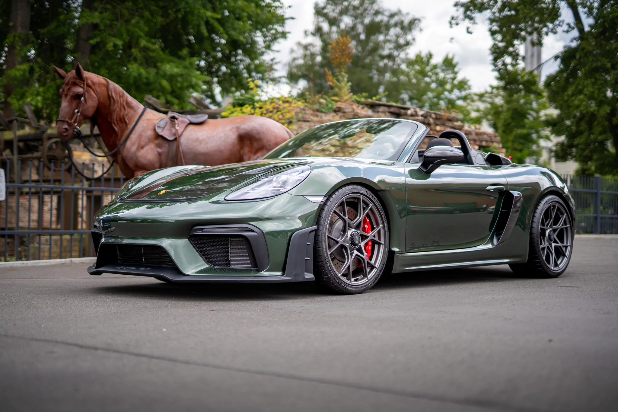 Oak Green Metallic Porsche 718 Spyder RS