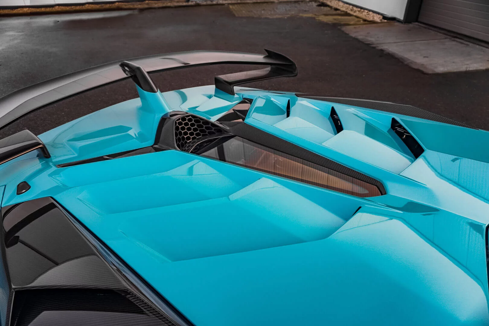 Blu Symi Lamborghini Aventador