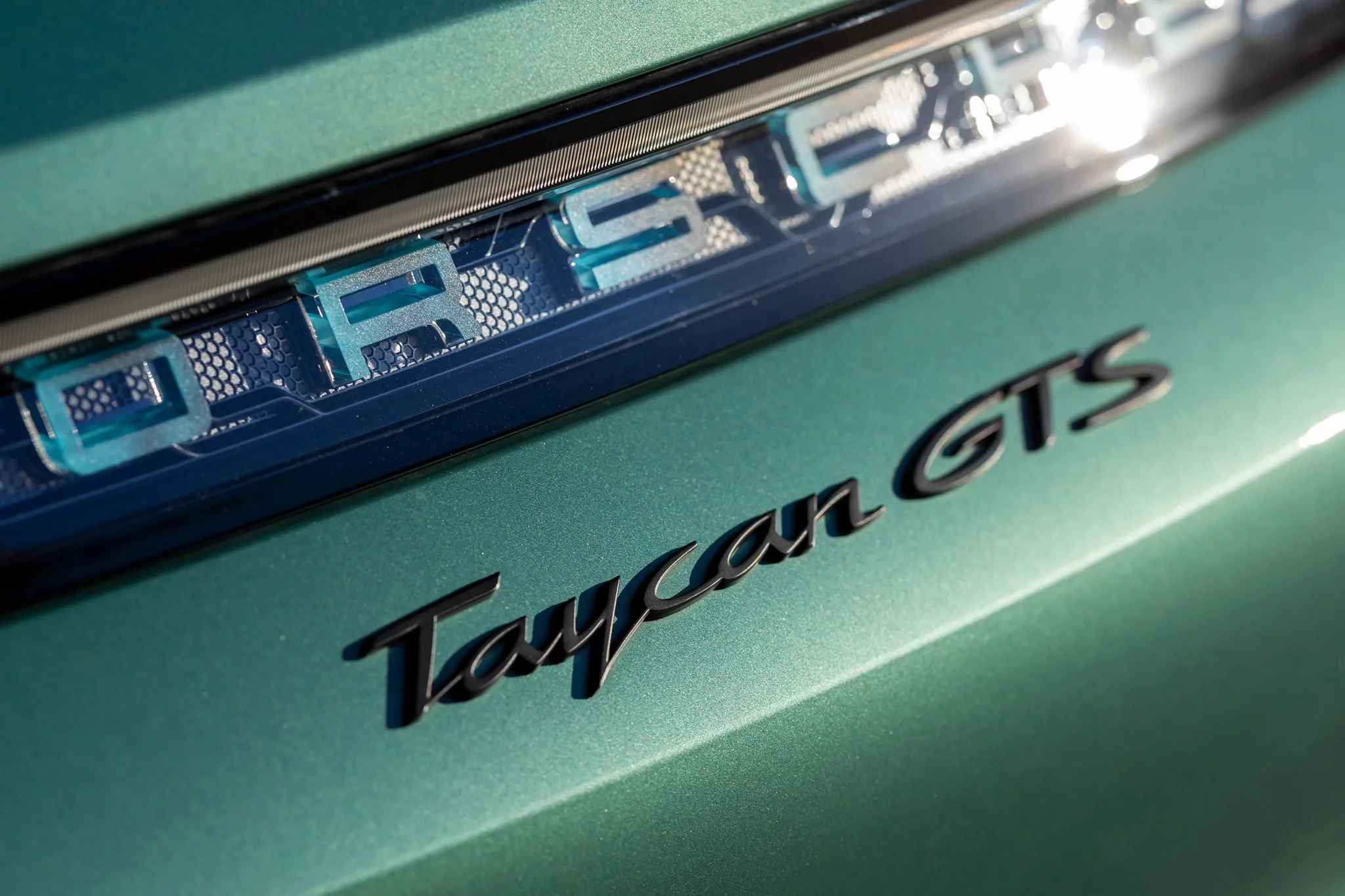 Racing Green Metallic Porsche Taycan