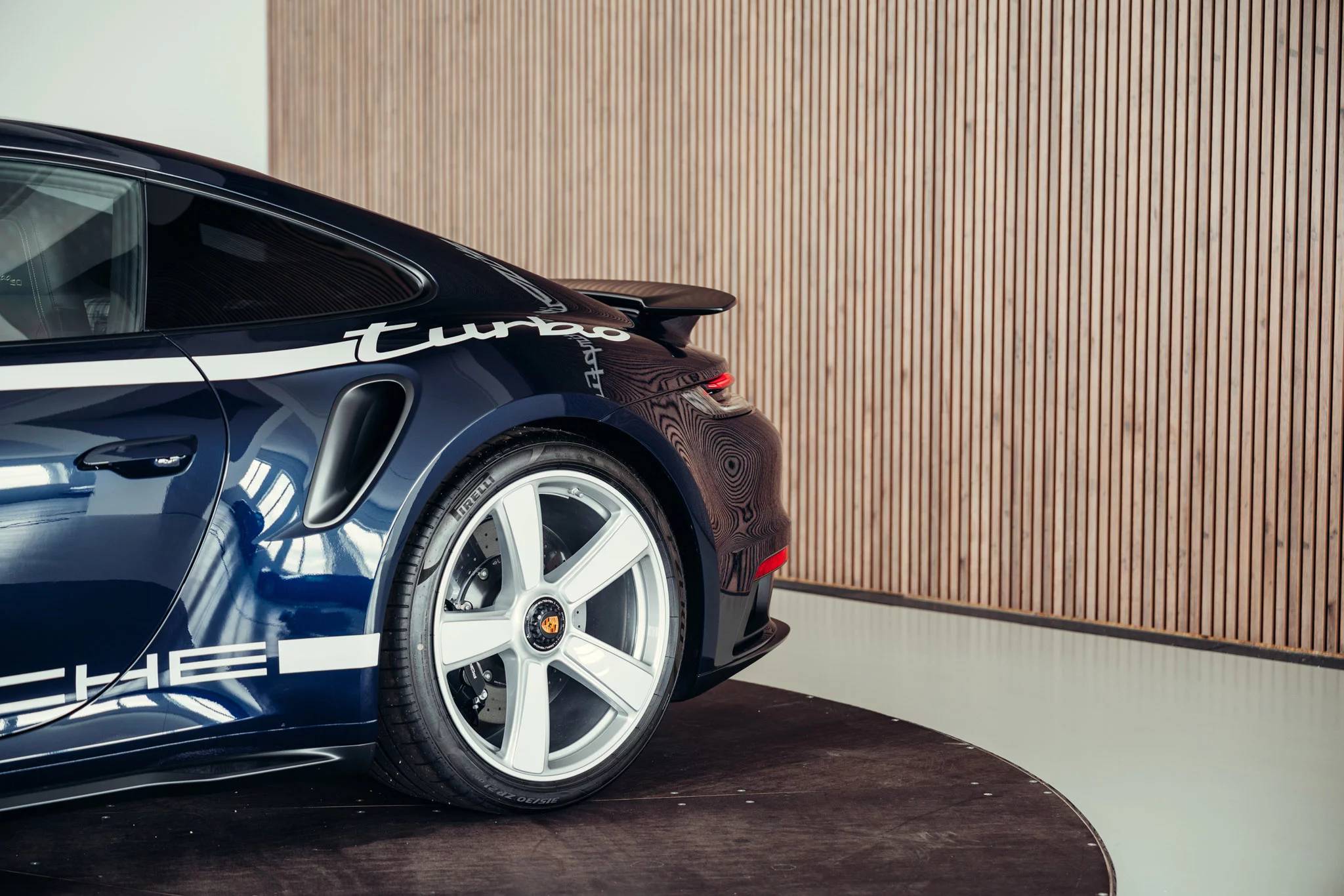 Ocean Blue Metallic Porsche 911 Turbo