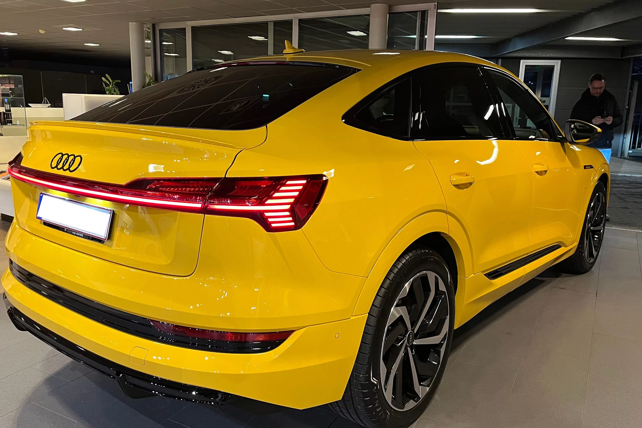 Vegas Yellow Audi e-tron