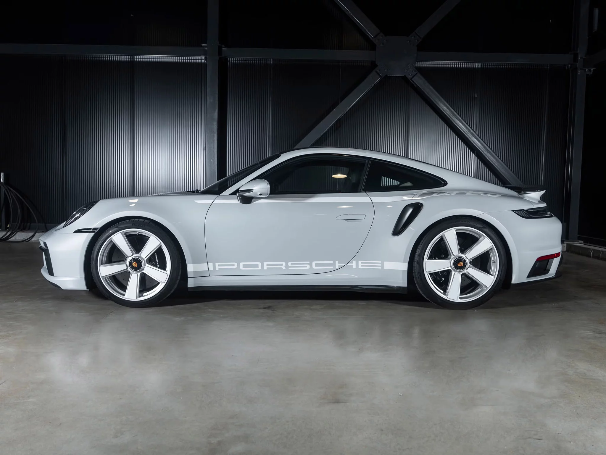 Ice Grey Metallic Porsche 911 Turbo