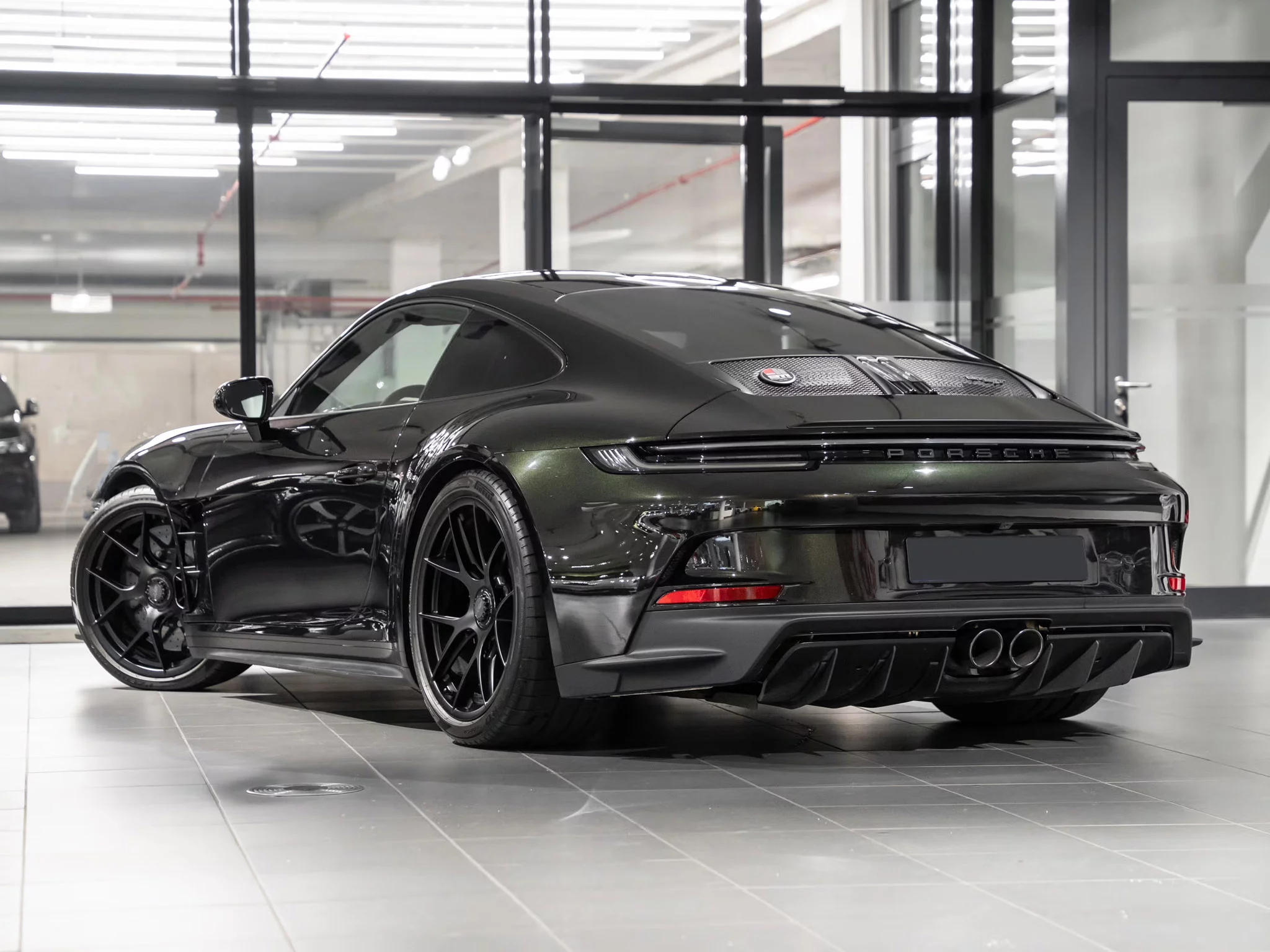 Dark Olive Metallic Porsche 911 S/T