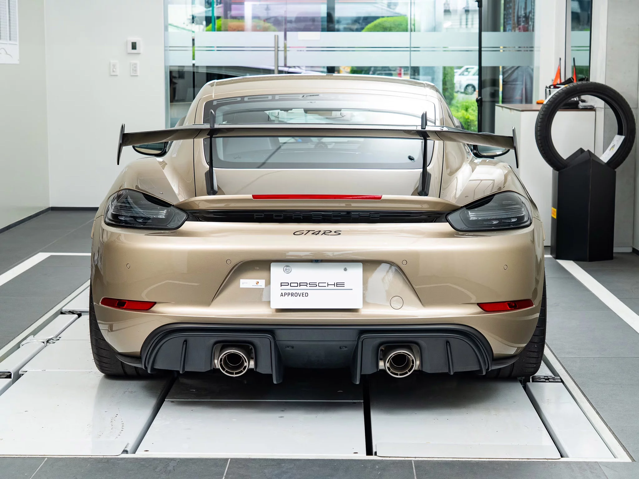 Gold Bronze Metallic Porsche 718 Cayman GT4 RS