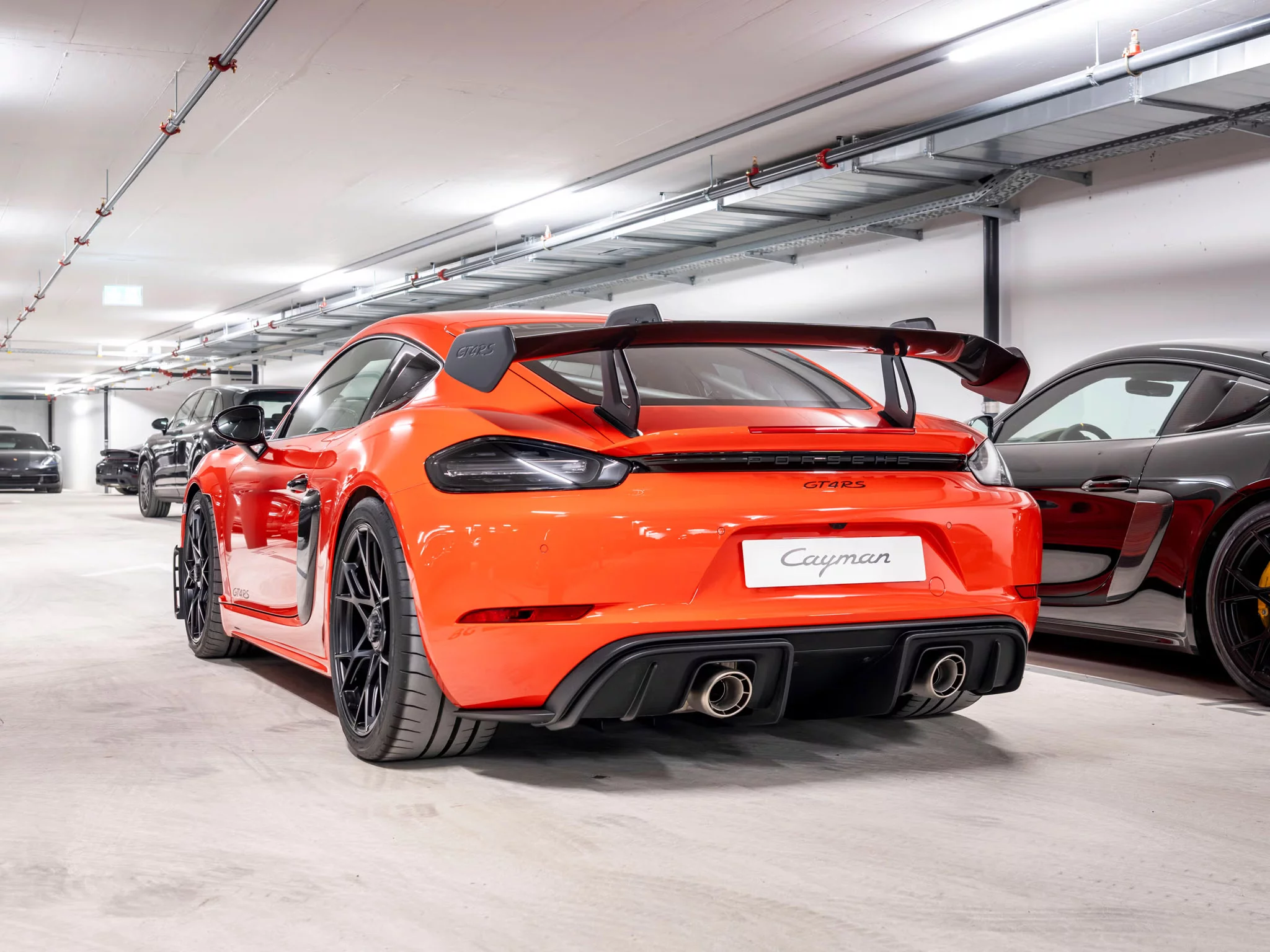 Lava Orange Porsche 718 Cayman GT4 RS