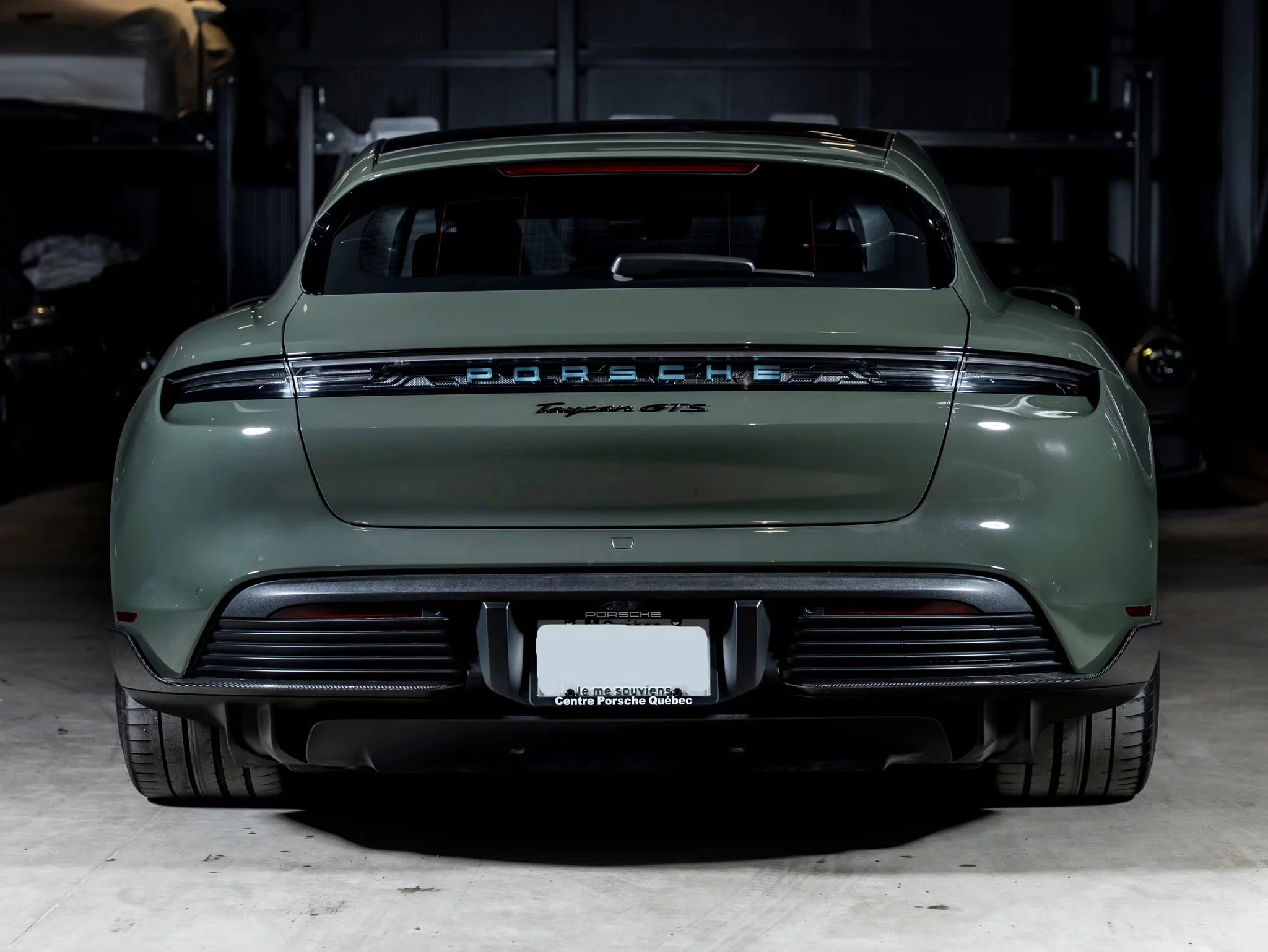Black Olive Porsche Taycan
