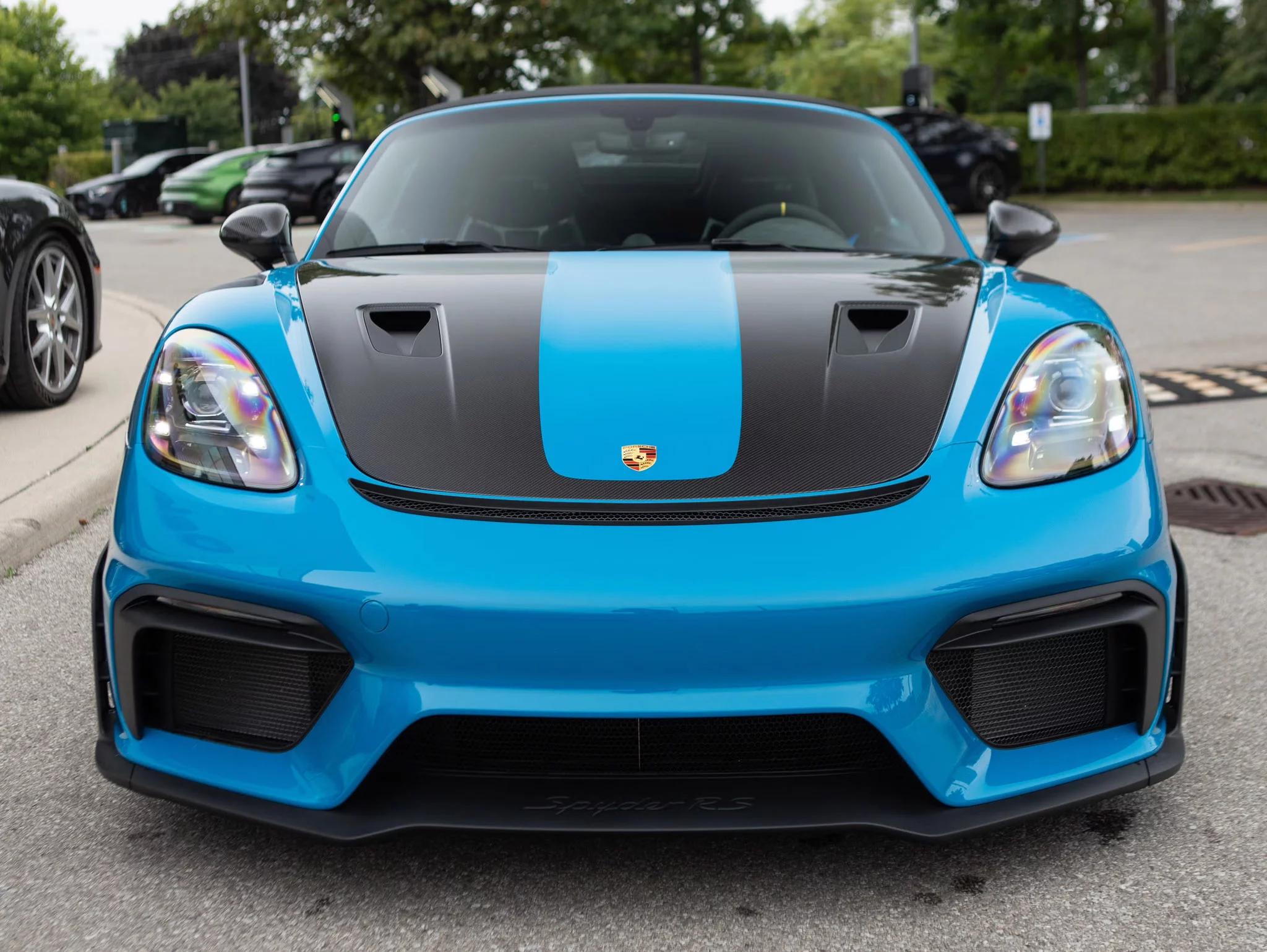 Turqoise Blue Porsche 718 Spyder RS