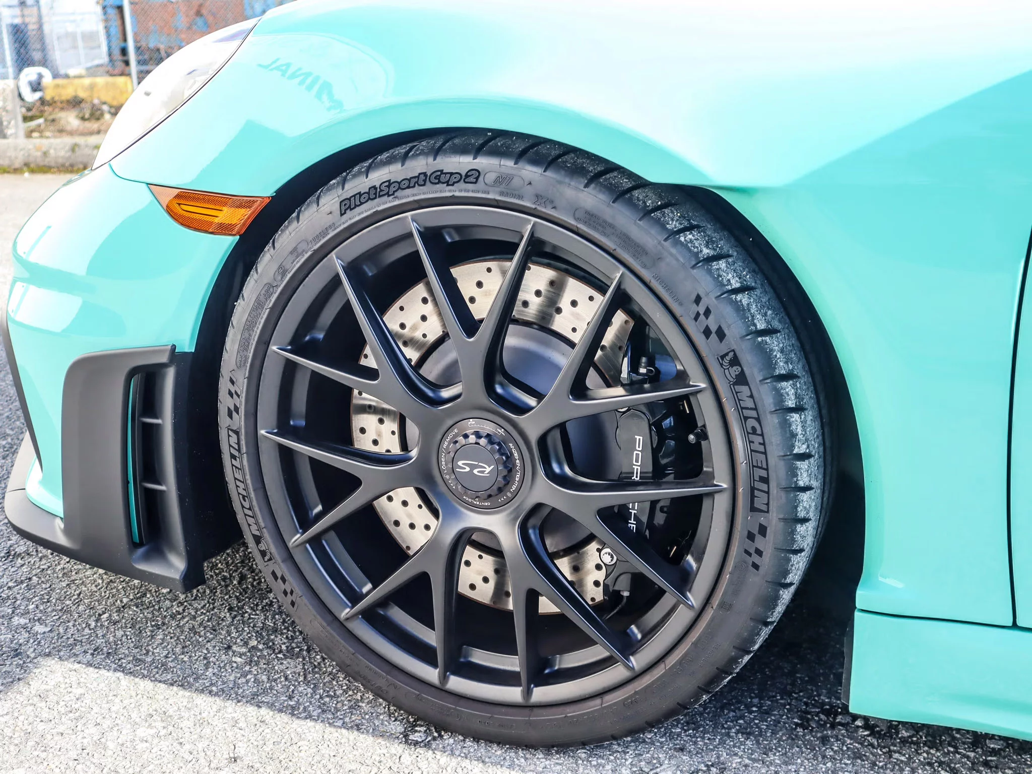 Mint Green Porsche 718 Cayman GT4 RS