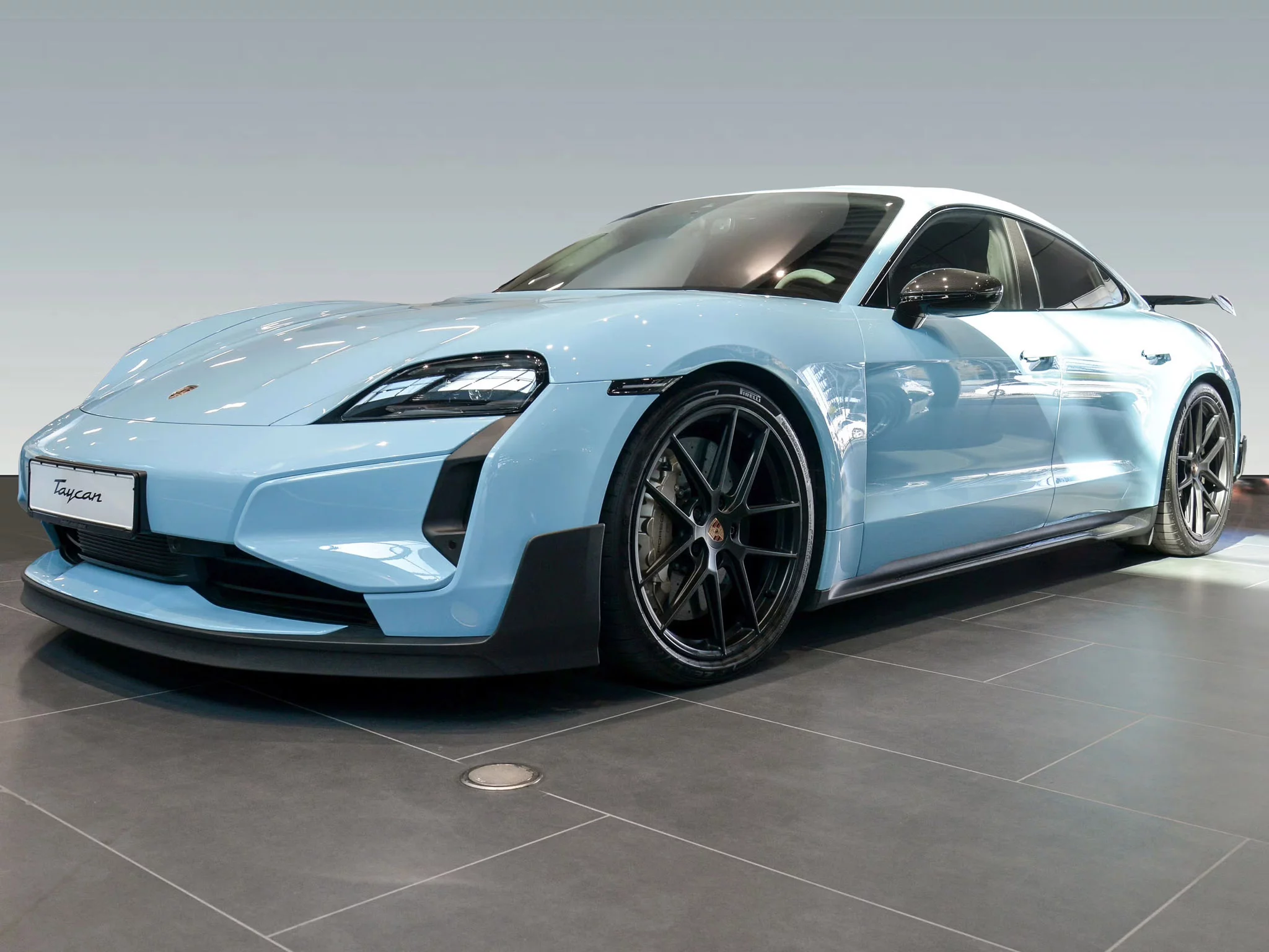 Gulf Blue Porsche Taycan