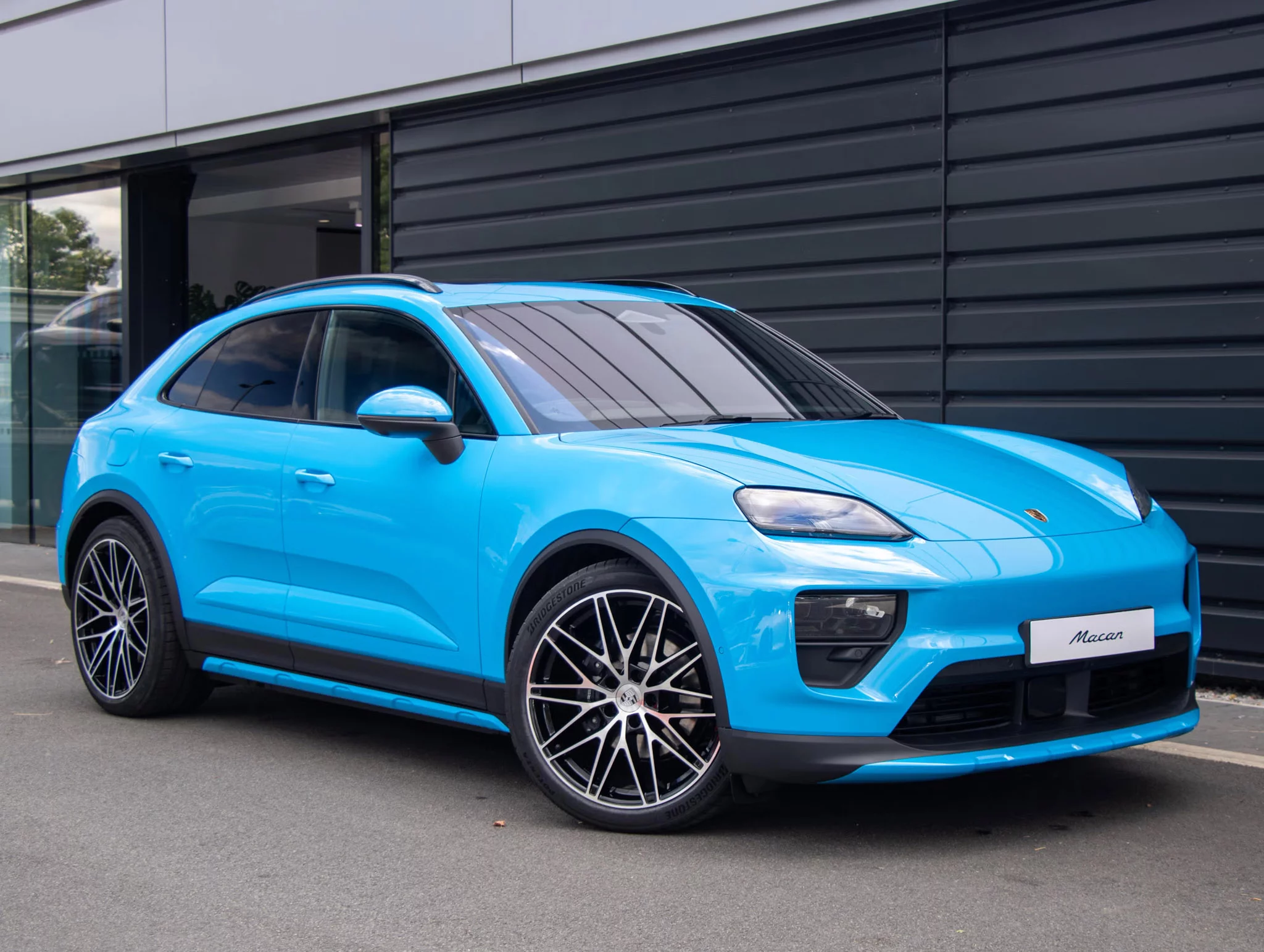 Riviera Blue Porsche Macan Electric