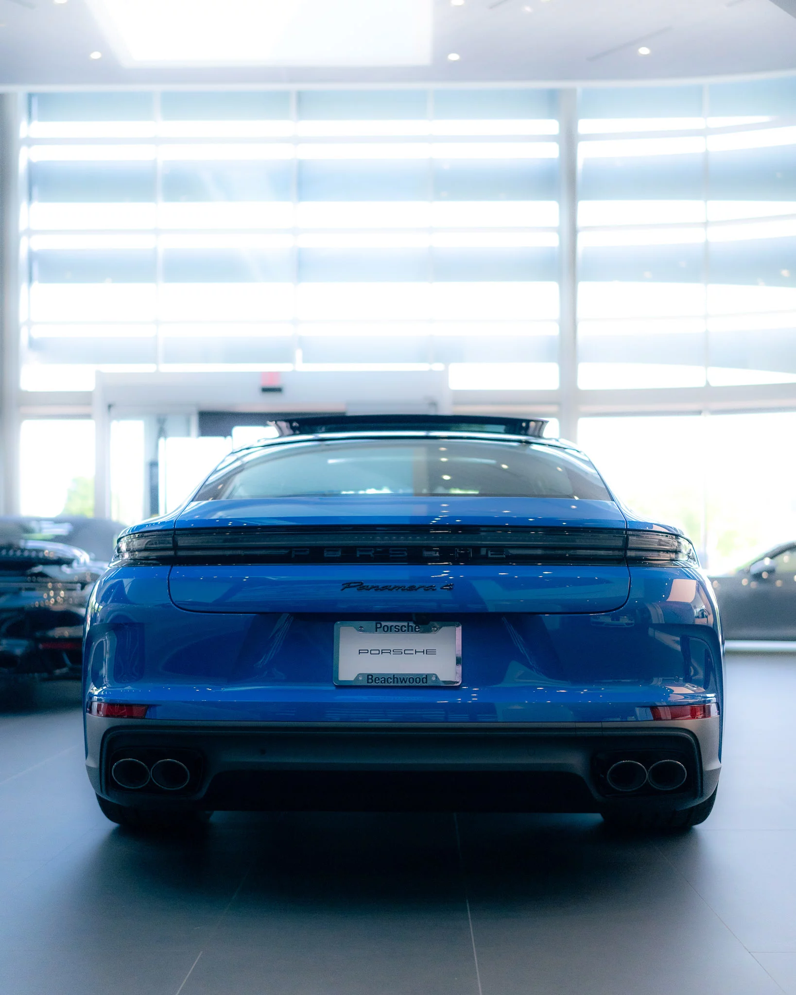 Lugano Blue Porsche Panamera