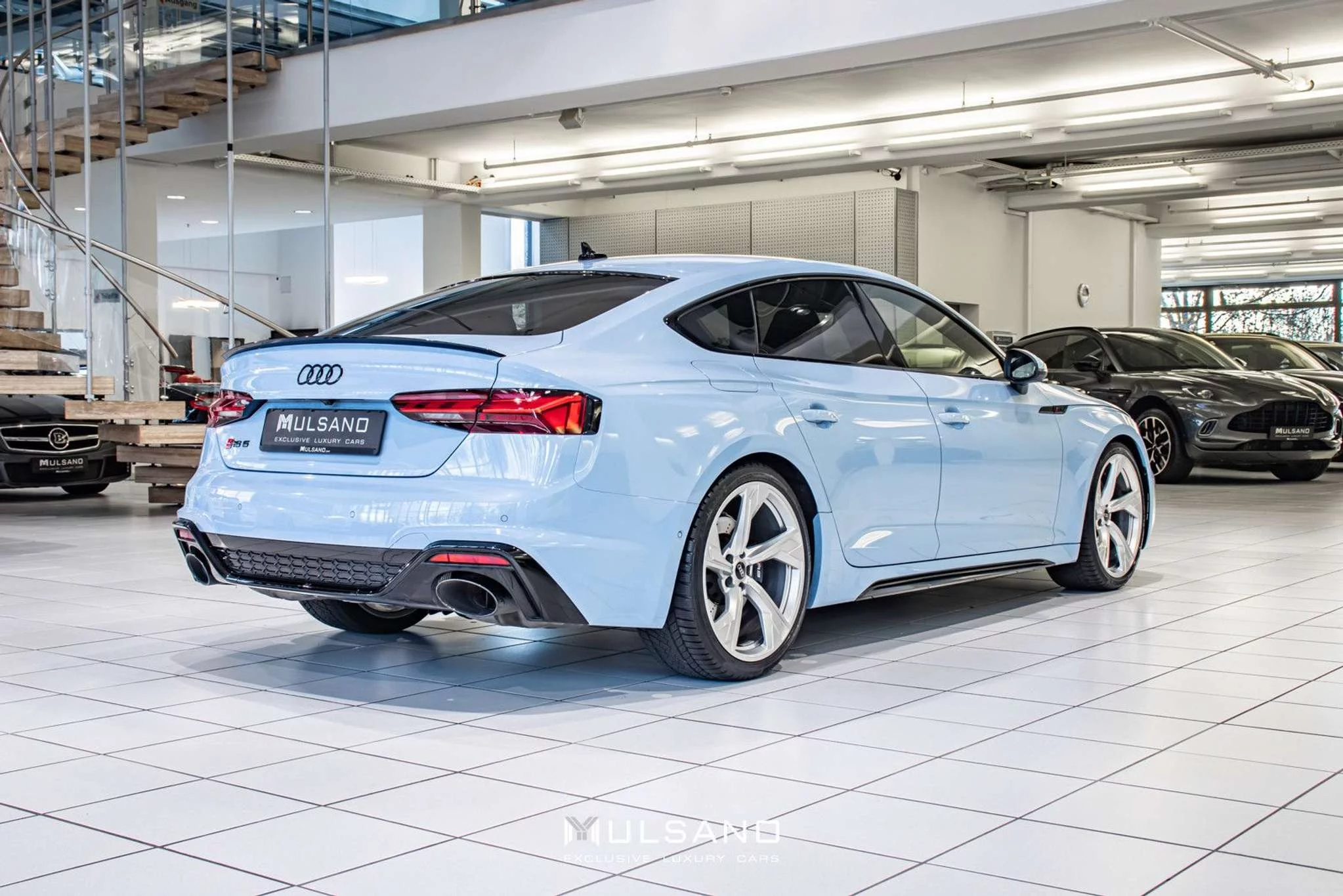 Frosted Glass Blue Audi RS5