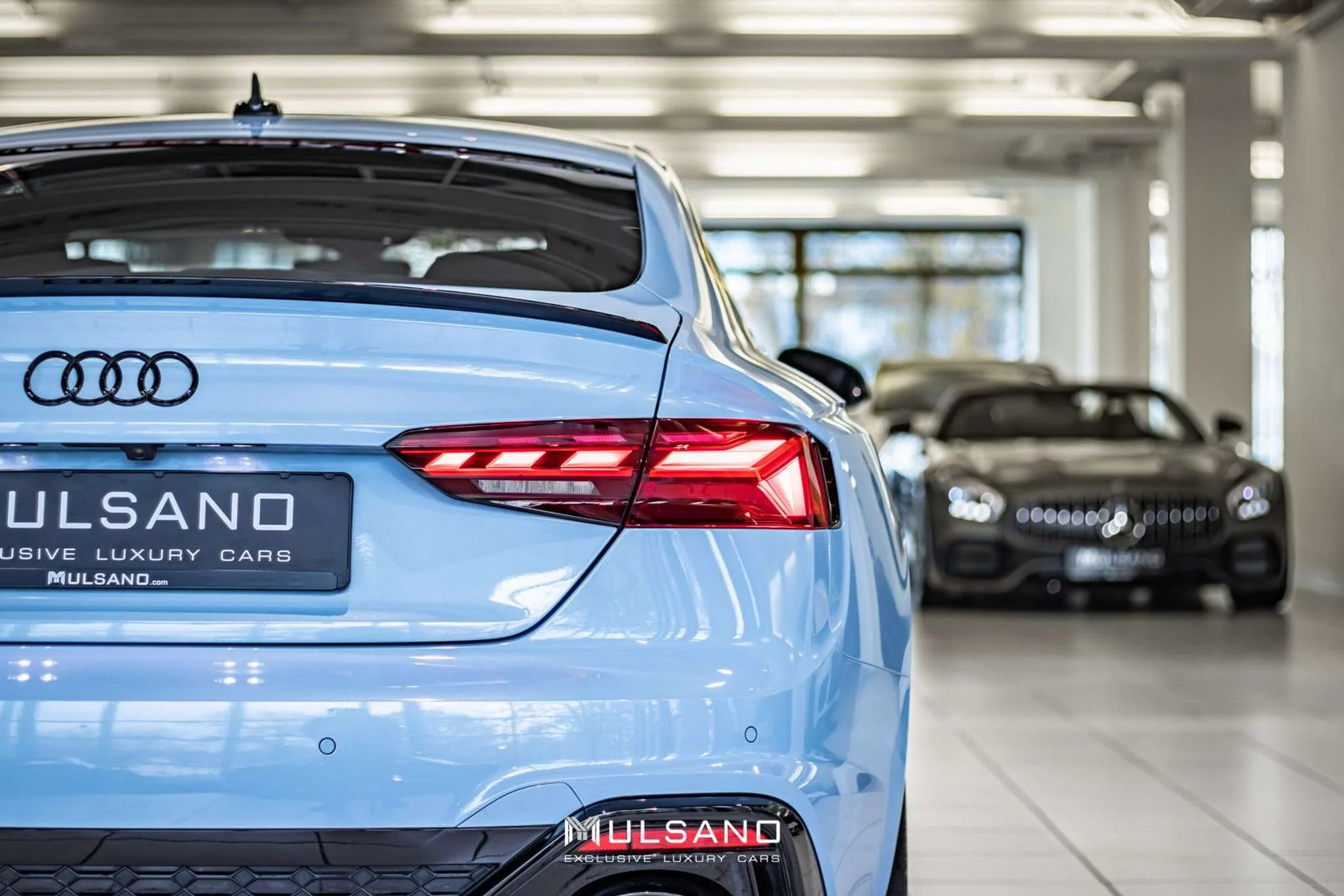 Frosted Glass Blue Audi RS5
