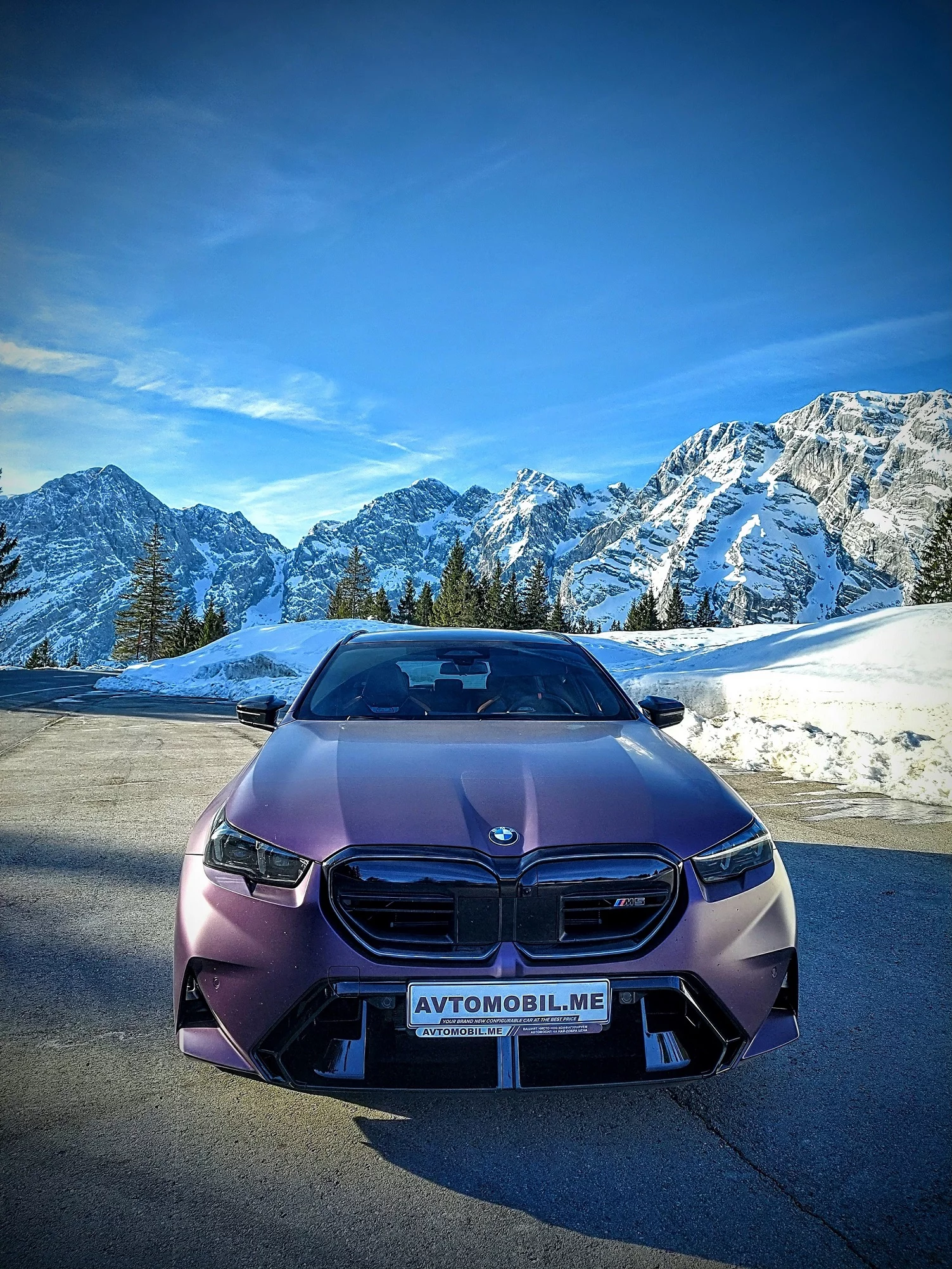 Frozen Purple BMW M5