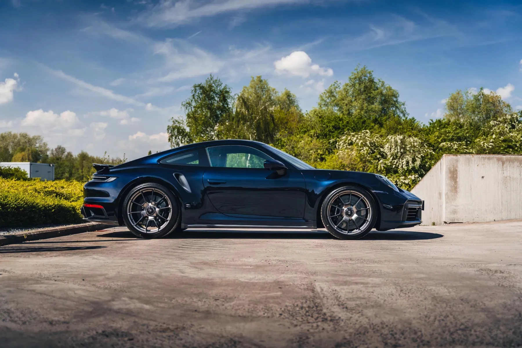 Dark Blue Metallic Porsche 911 Turbo