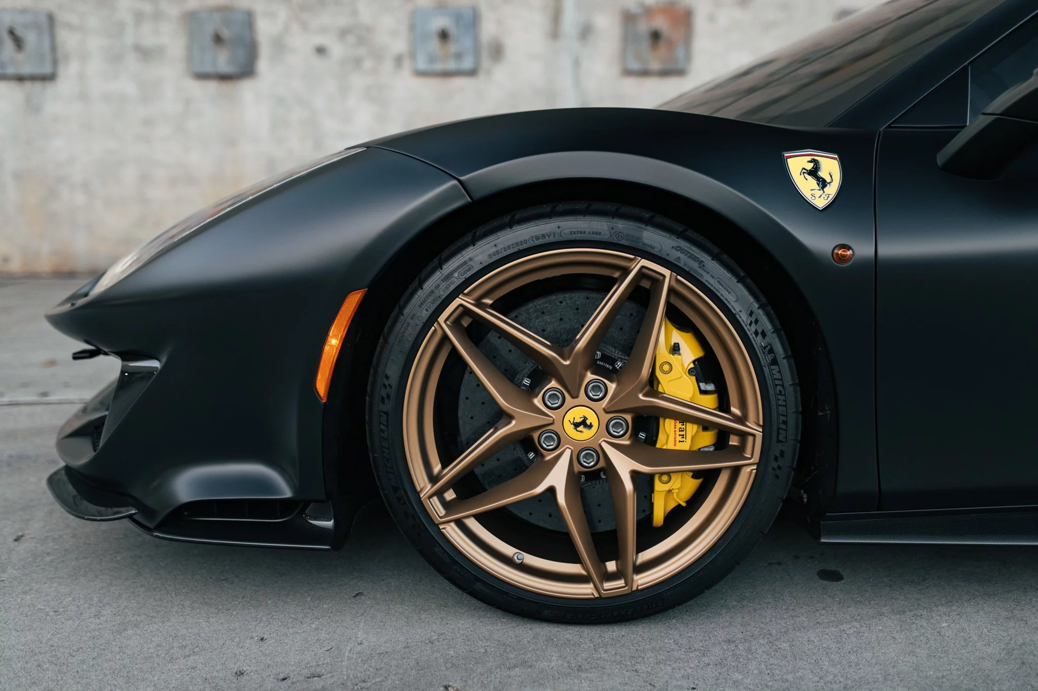 Nero DS Opaco Ferrari 488