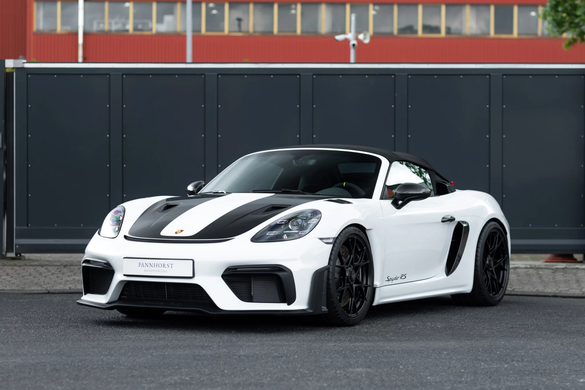 Pure White Porsche 718 Spyder RS