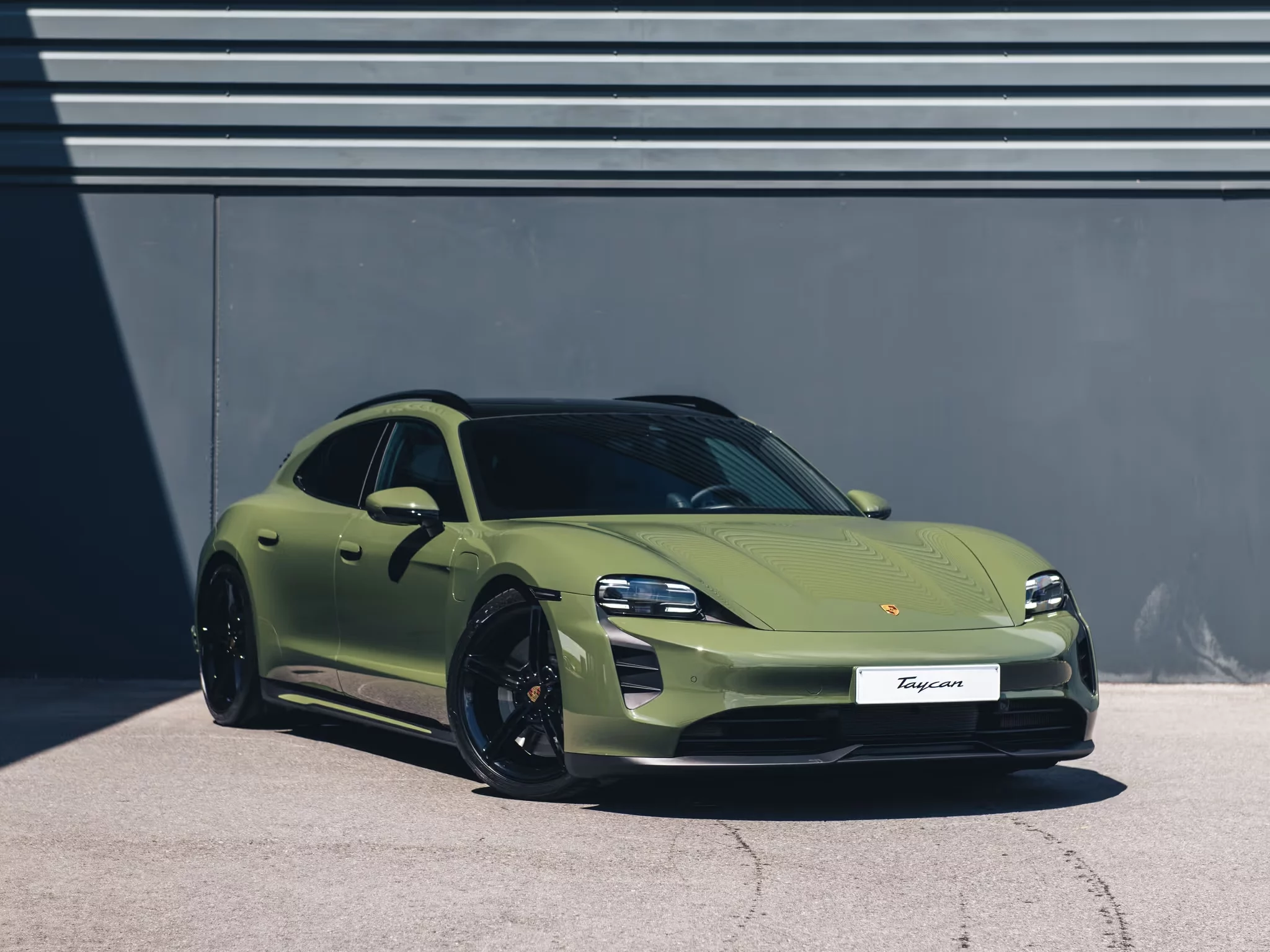 Nato Olive Porsche Taycan